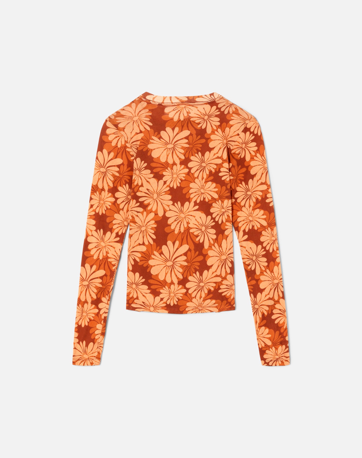 Sheer Long Sleeve Tee - Retro Daisy