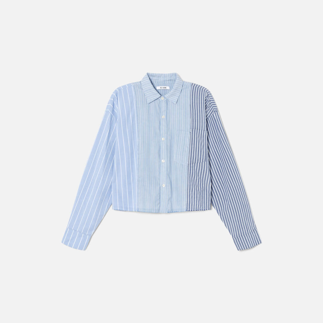 Raw Oxford Shirt - Banker Stripe Multi