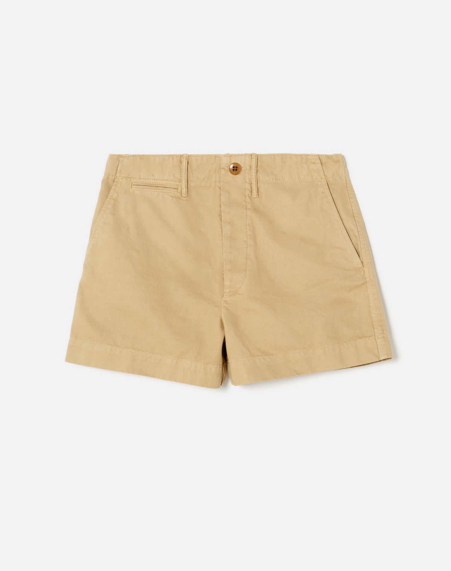 90s Trouser Shorts - Washed Khaki