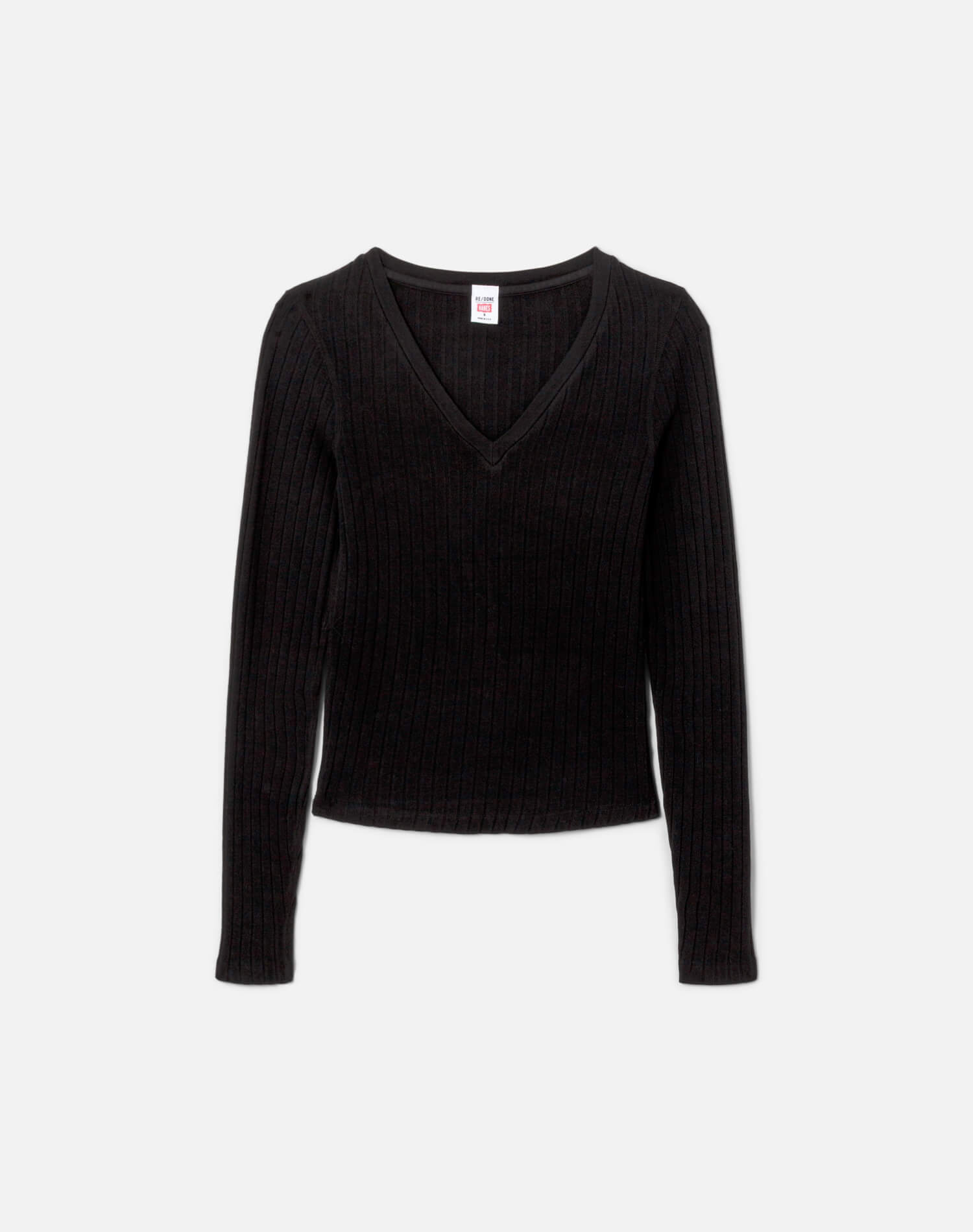 Hanes Hemp V Neck Baby Long Sleeve - Black