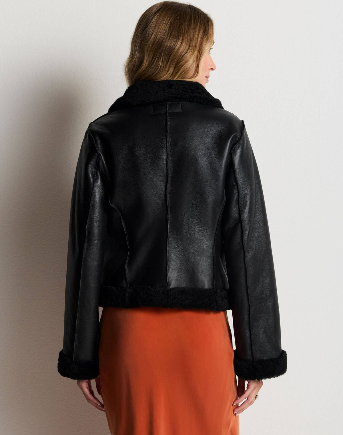 Camille Shearling Jacket - Black