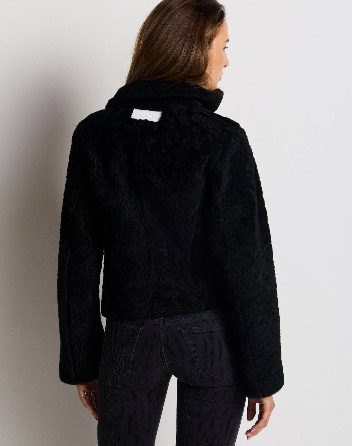 Camille Shearling Jacket - Black