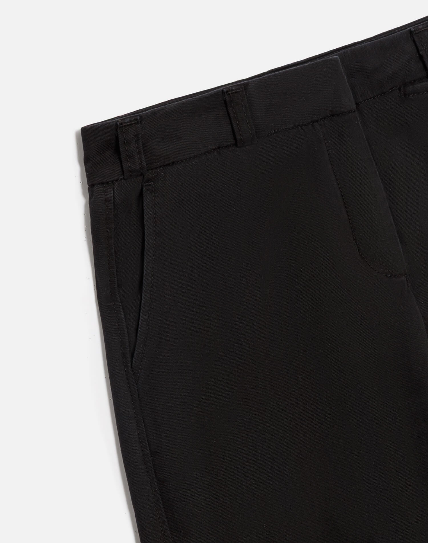 Mid Rise Wide Leg Trouser - Washed Black