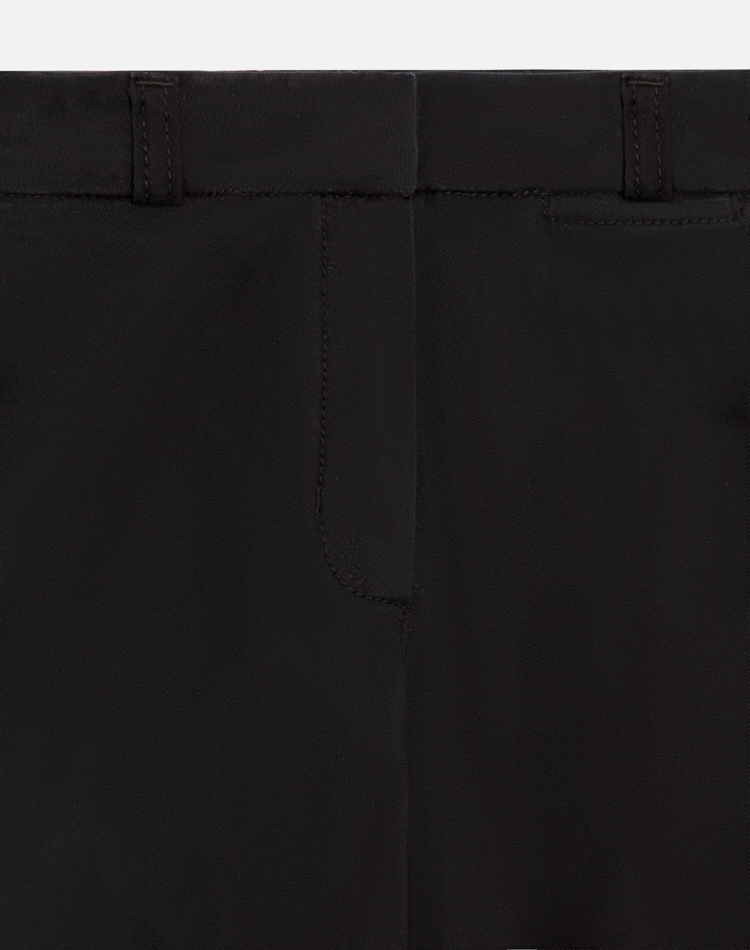 Mid Rise Wide Leg Trouser - Washed Black