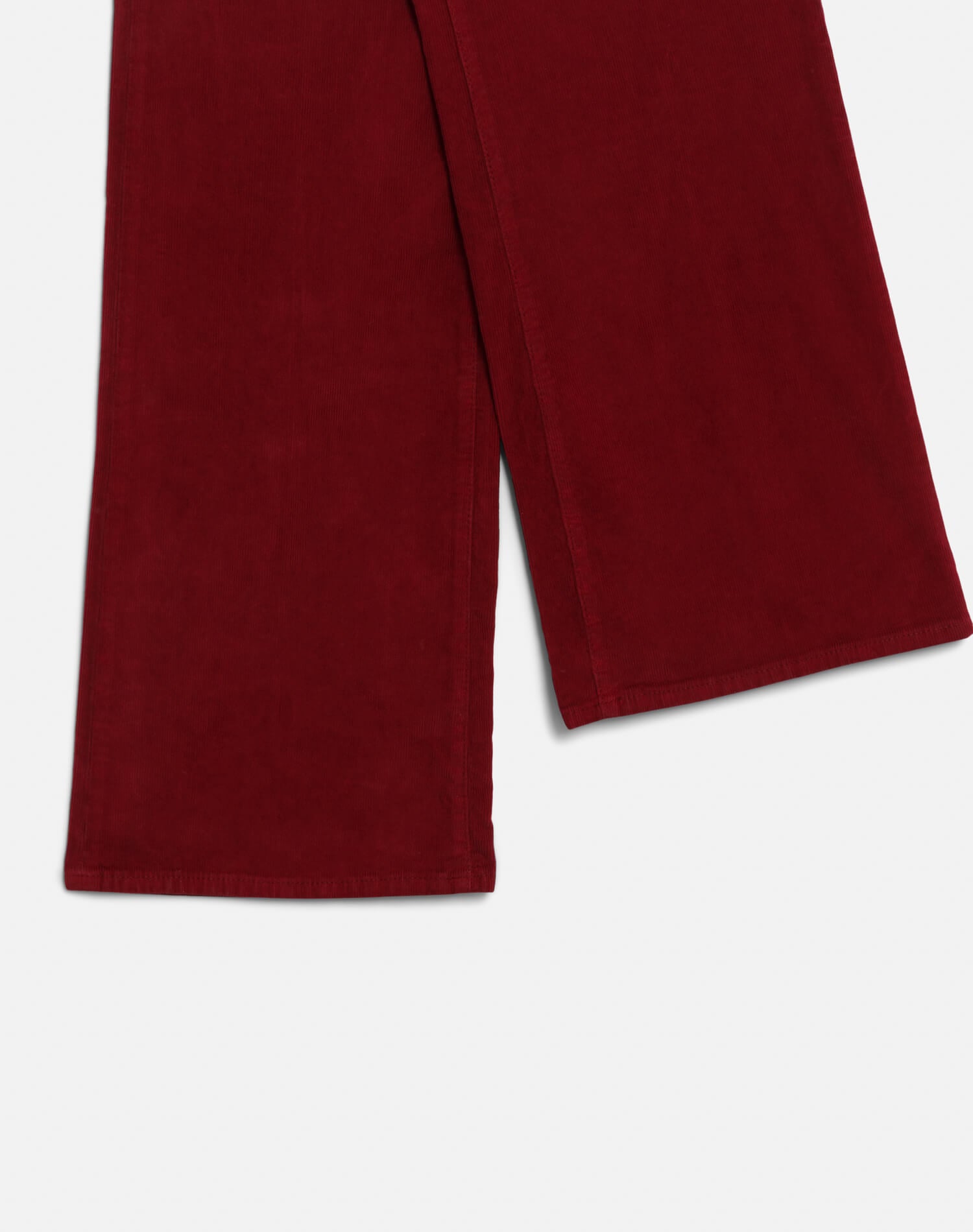 High Rise Wide Leg - Beet Cord