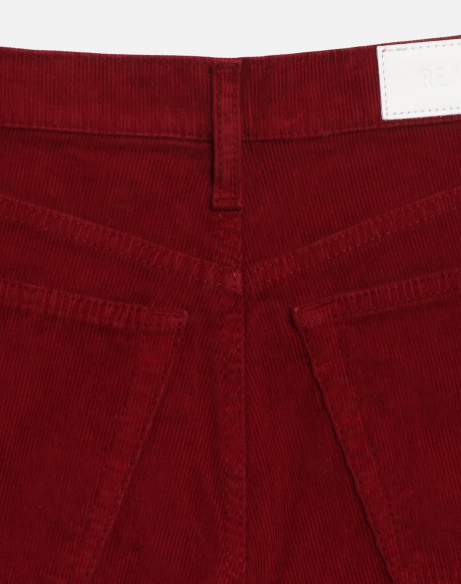 High Rise Wide Leg - Beet Cord