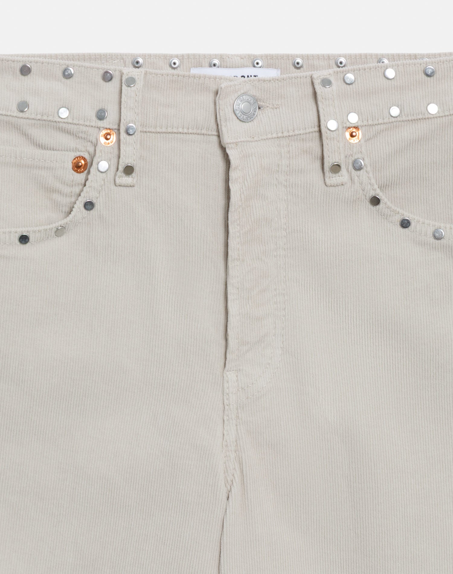 Comfort Stretch Corduroy High Rise Wide Leg - Vintage Pearl Stud