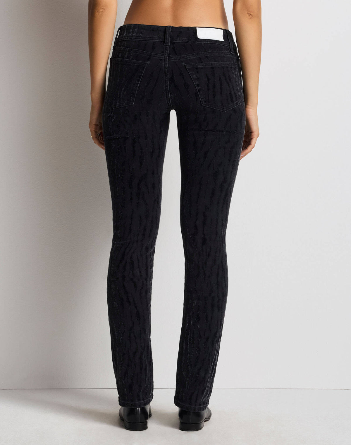 Lean Jean - Zebra Flocked