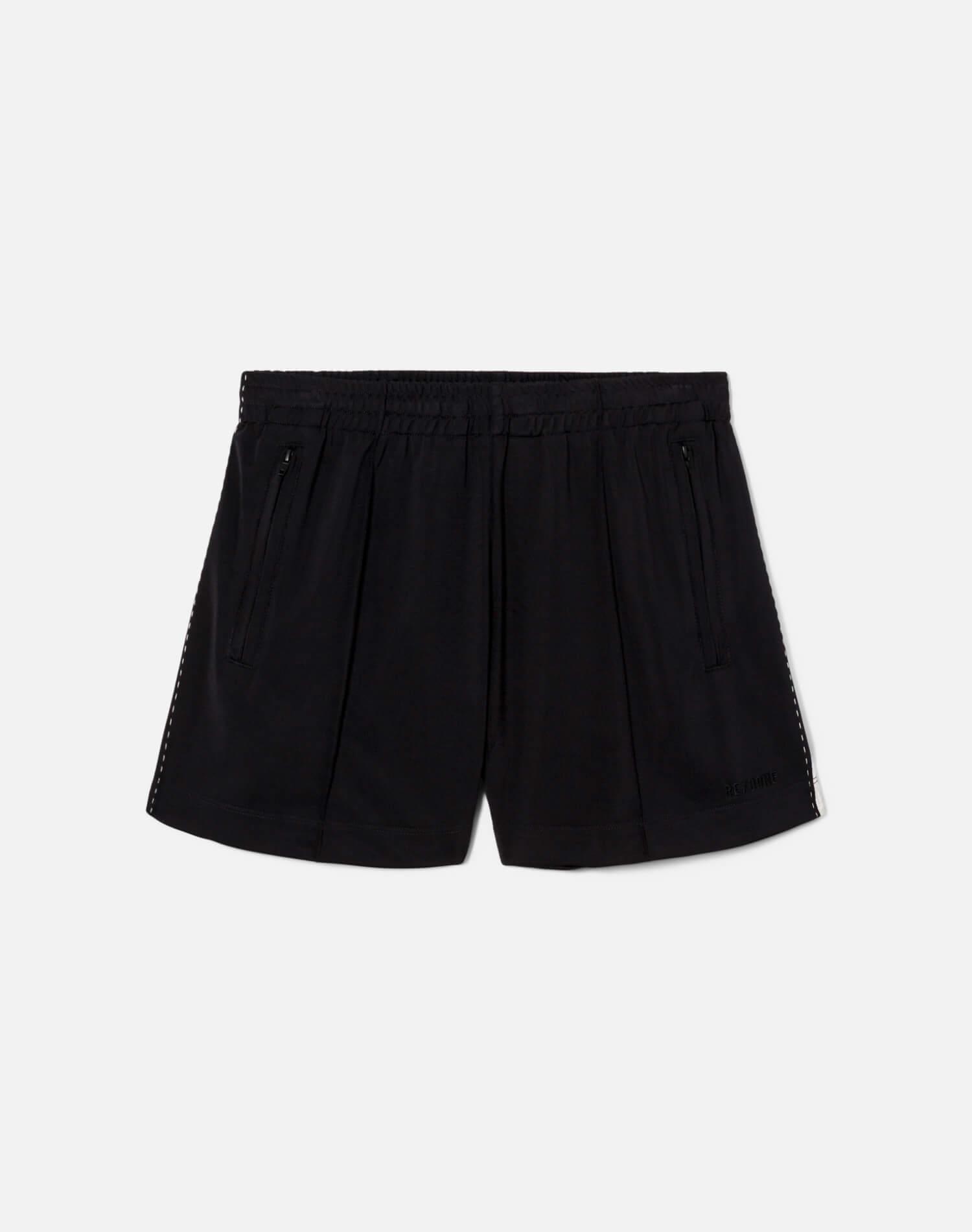 A Frame Track Short - Black With White