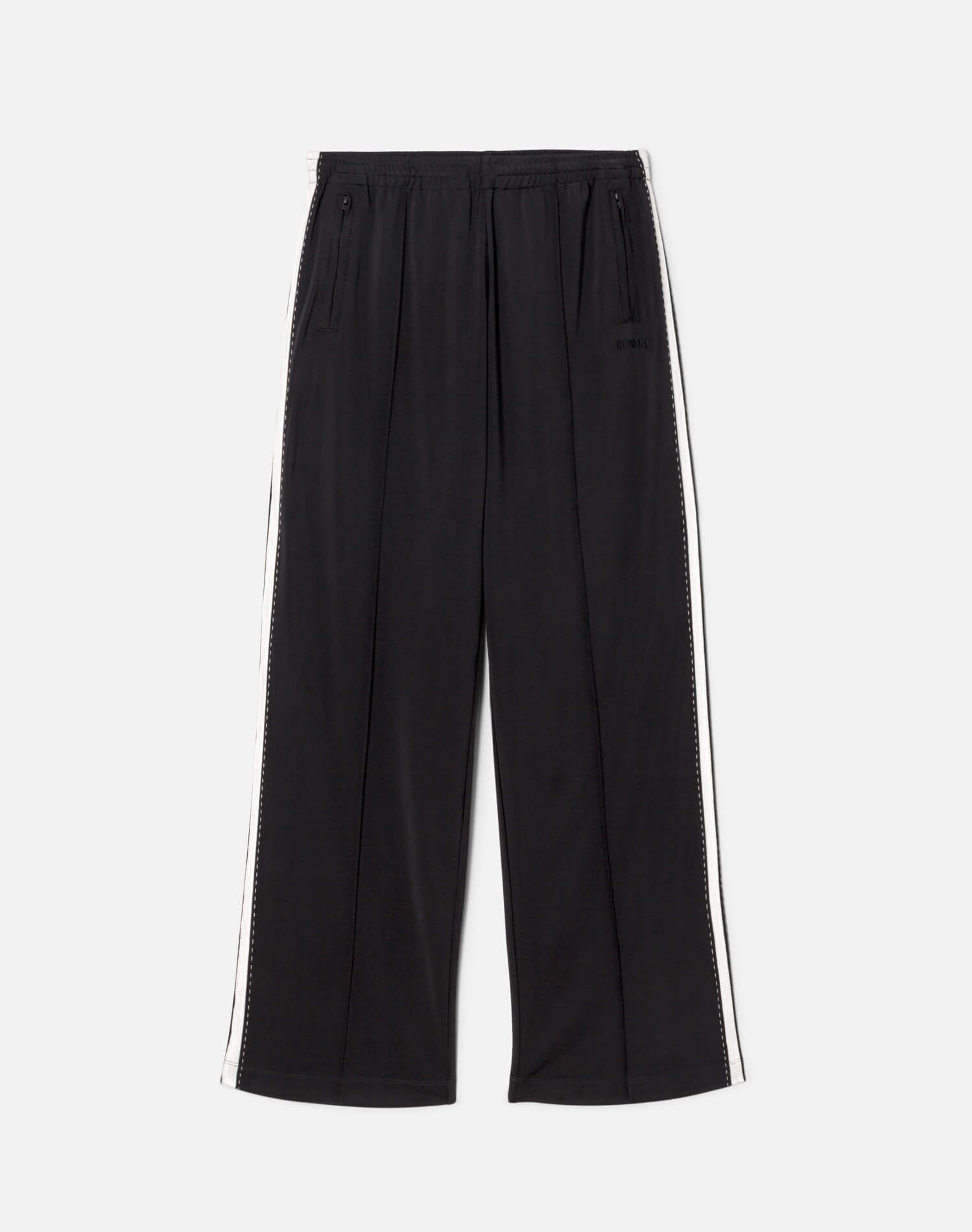 Mel Track Pant - Black With White