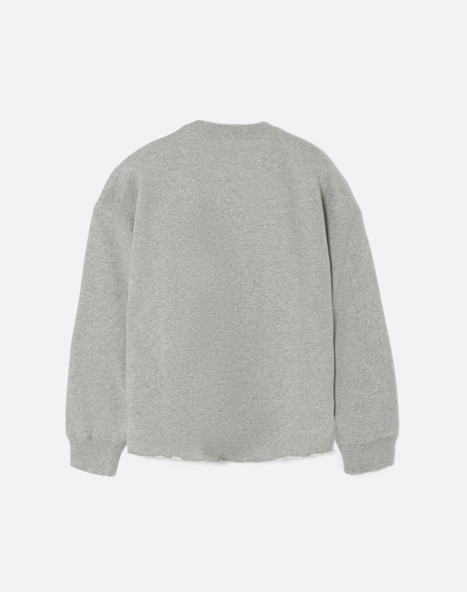 Oversized Raw Crewneck - Heather Grey