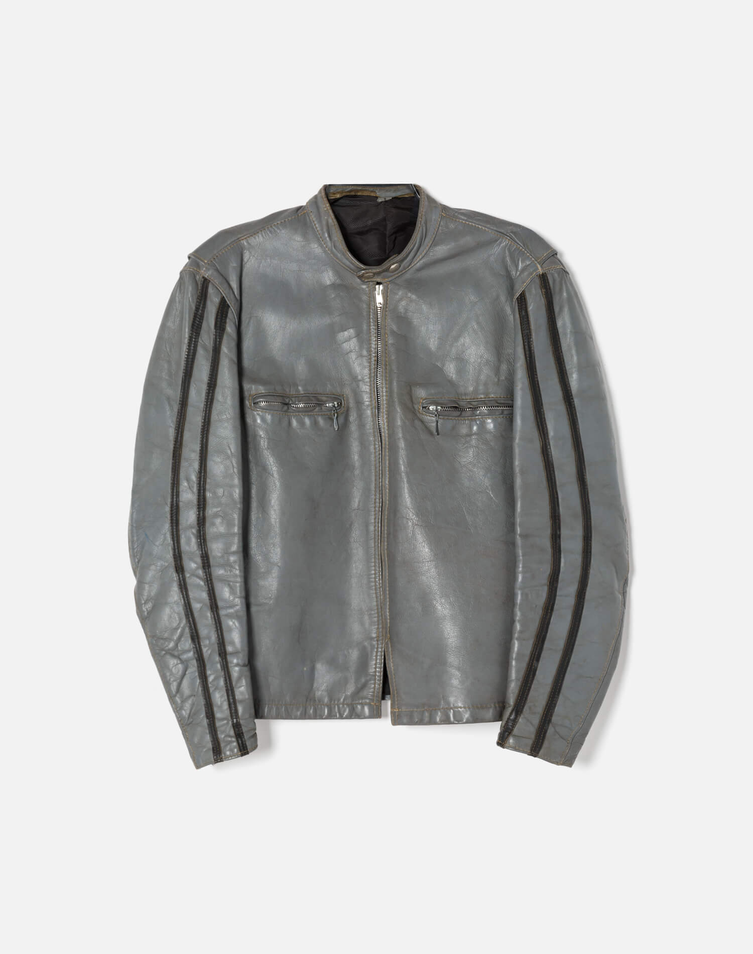 60s Vintage Cafe Racer Leather Jacket