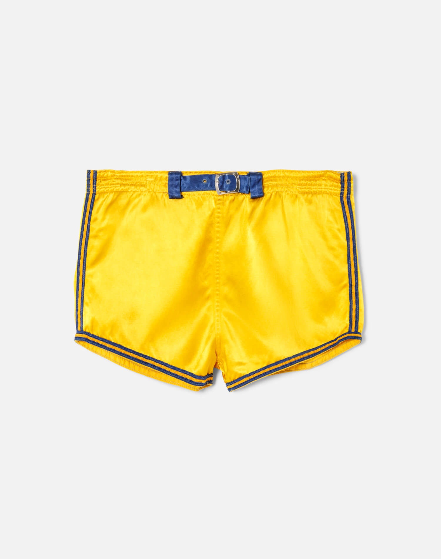 60s Yellow Satin Shorts