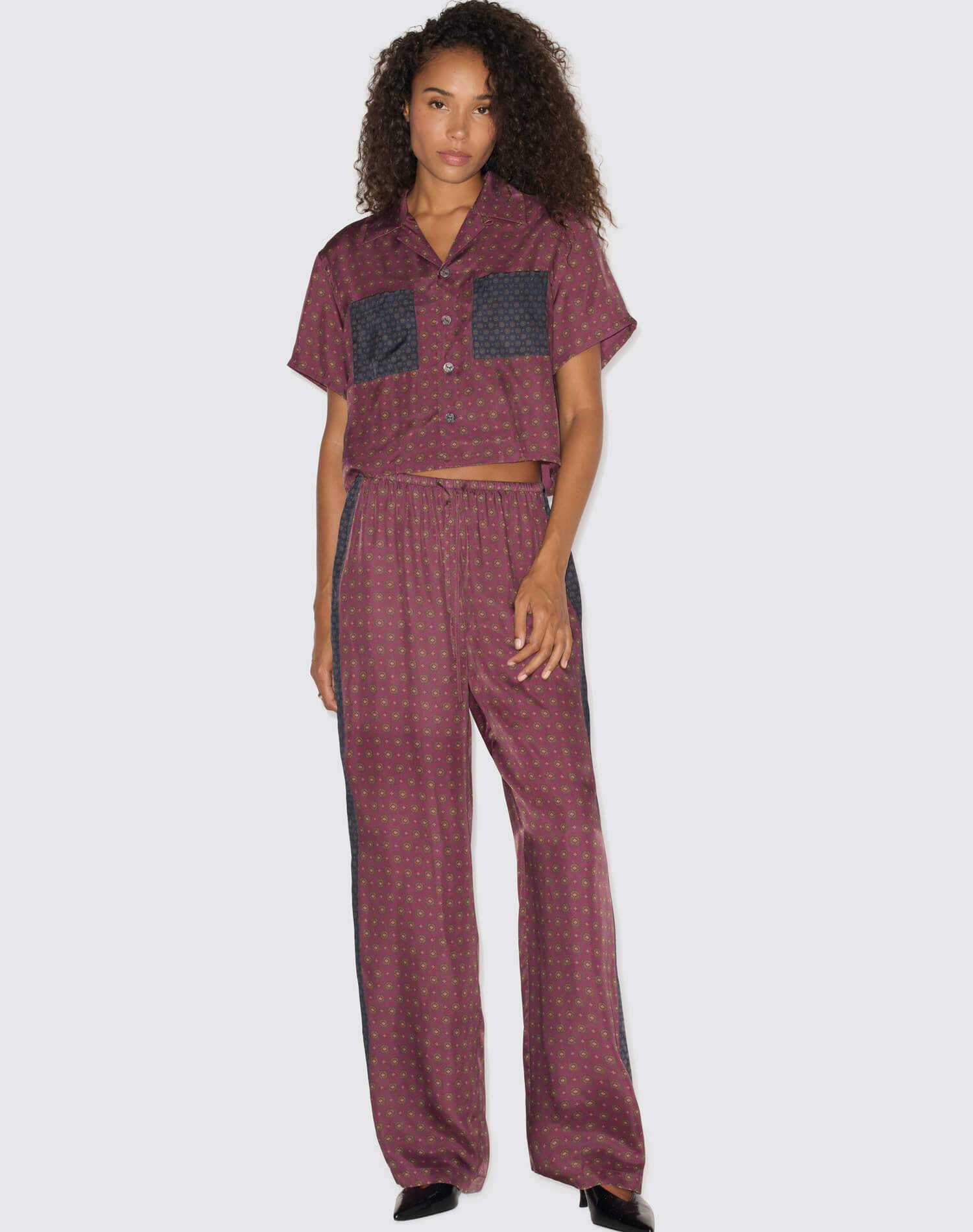 Cali Pant - Mixed Tie Print