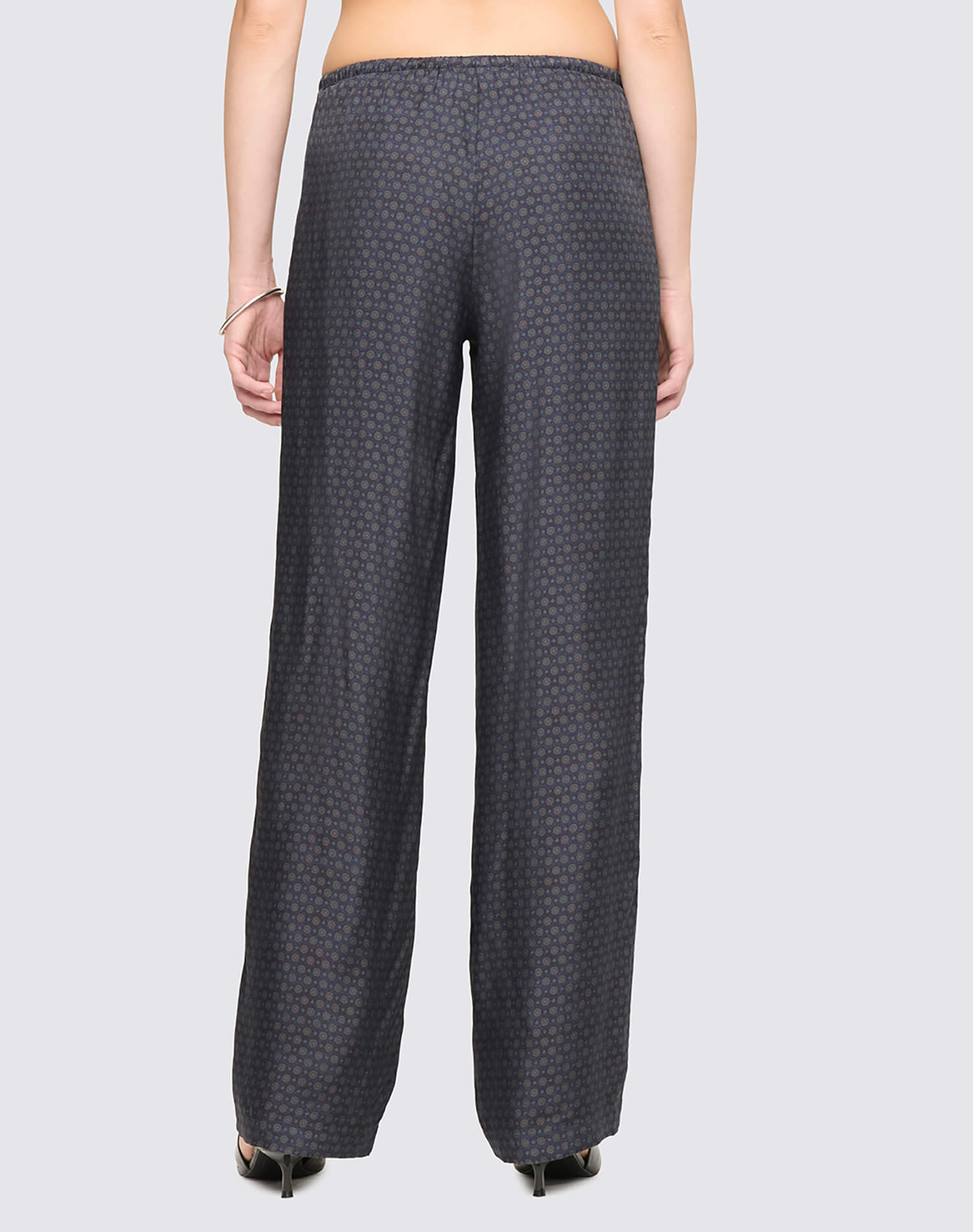 Cali Pant - Mini Navy Tie Print