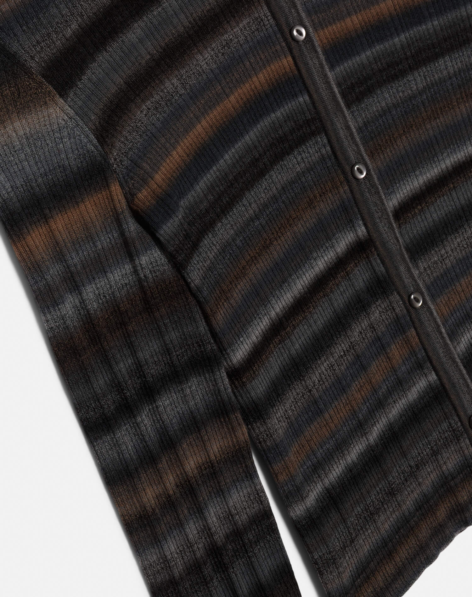 Ribbed Polo Cardi - Black Combo