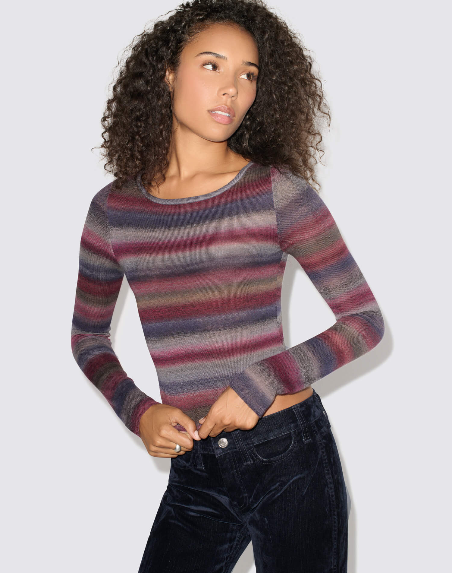 Nicki Pullover - Mulberry Combo
