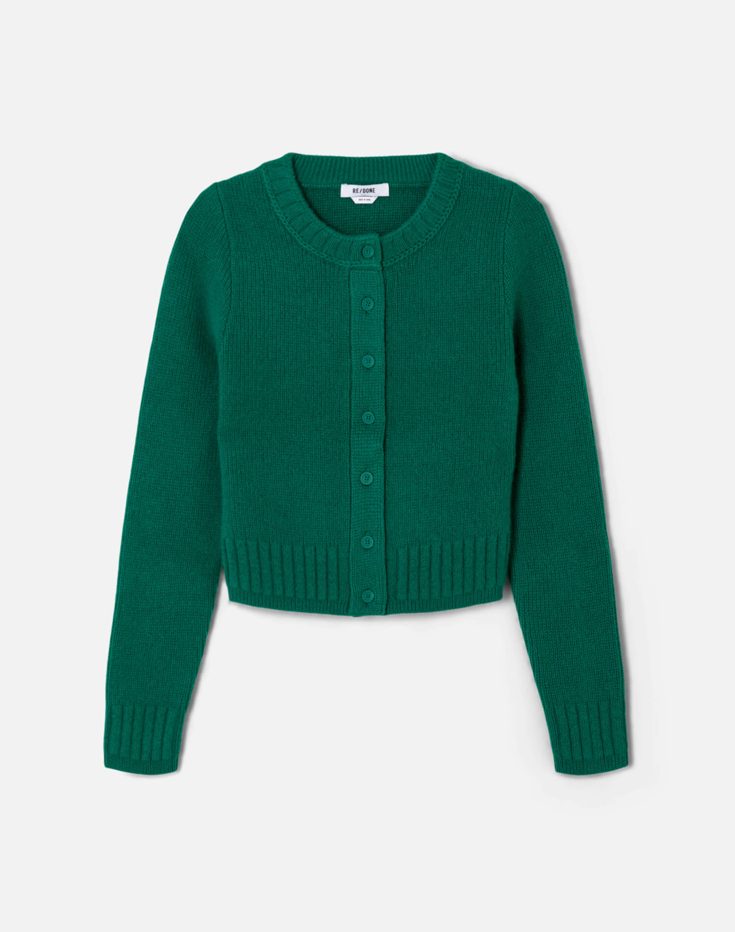 Baby Crew Cardi - Grass Green