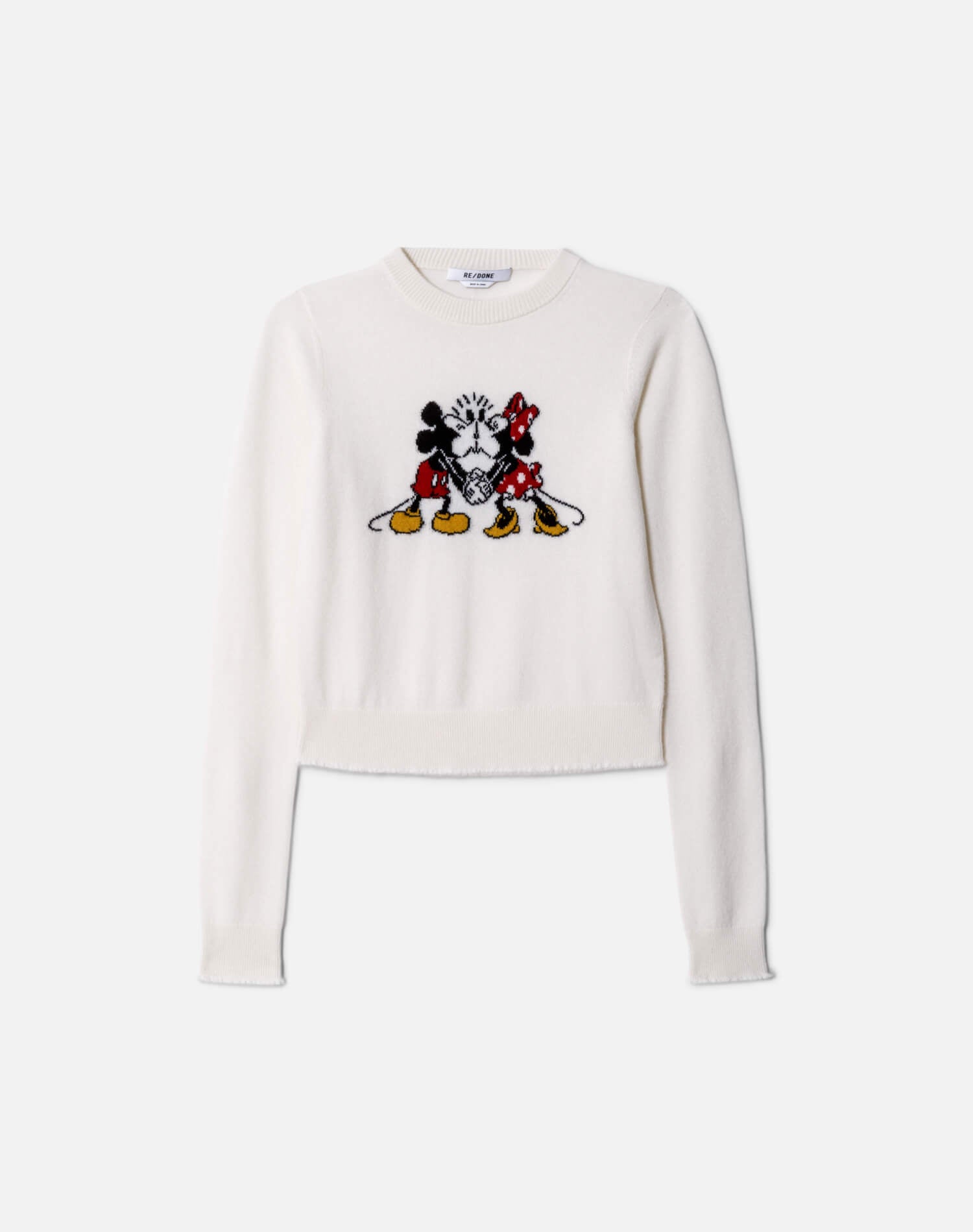 Cashmere "Mickey Mouse" Crewneck - Ivory Multi