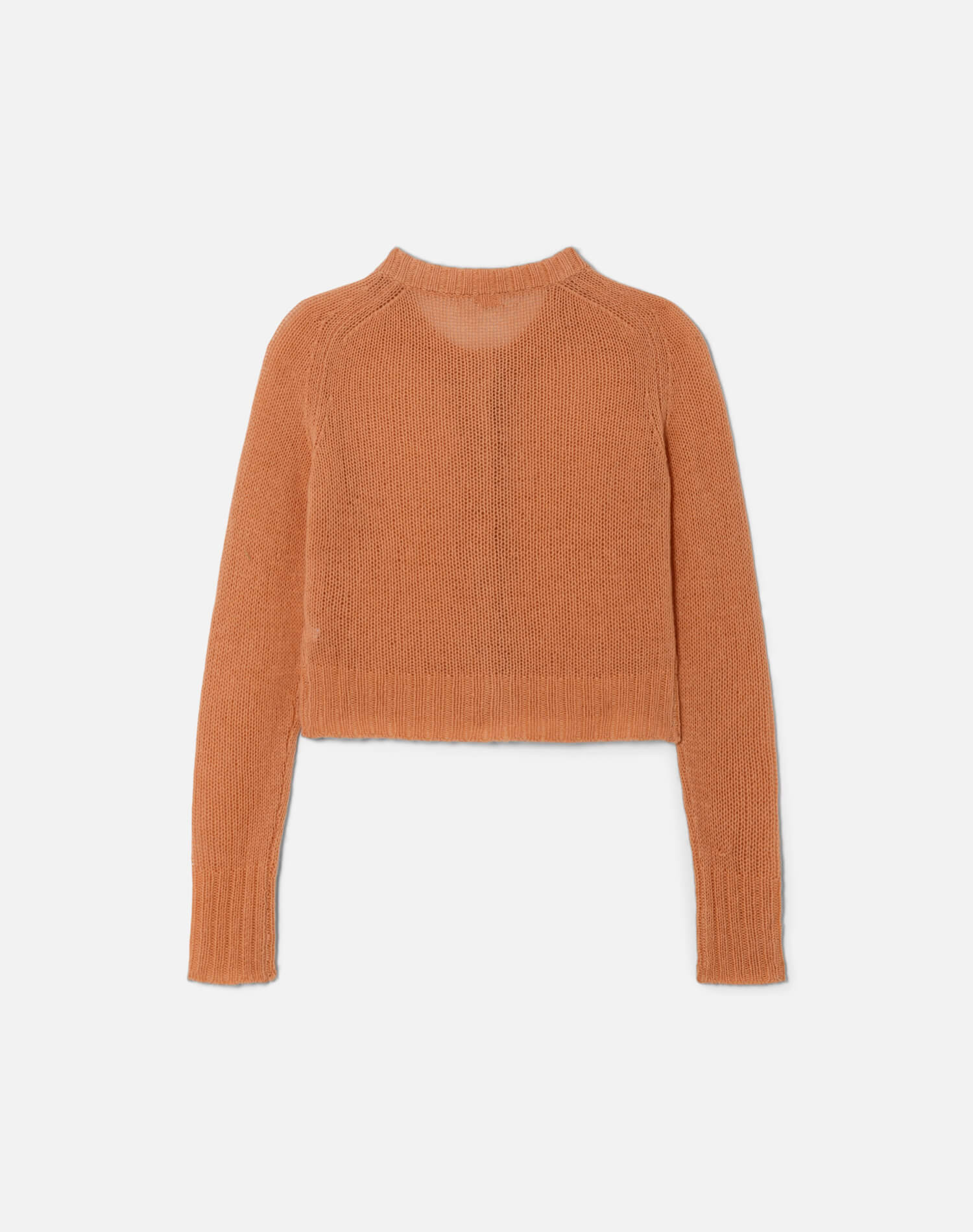 Slim Cashmere Cardigan - Papaya