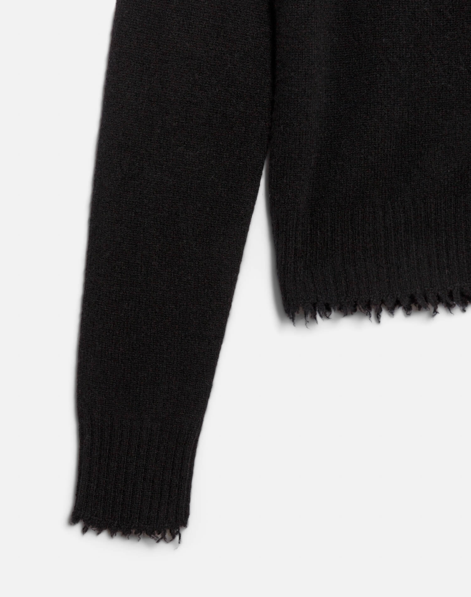 The Loose Polo Cardigan - Black