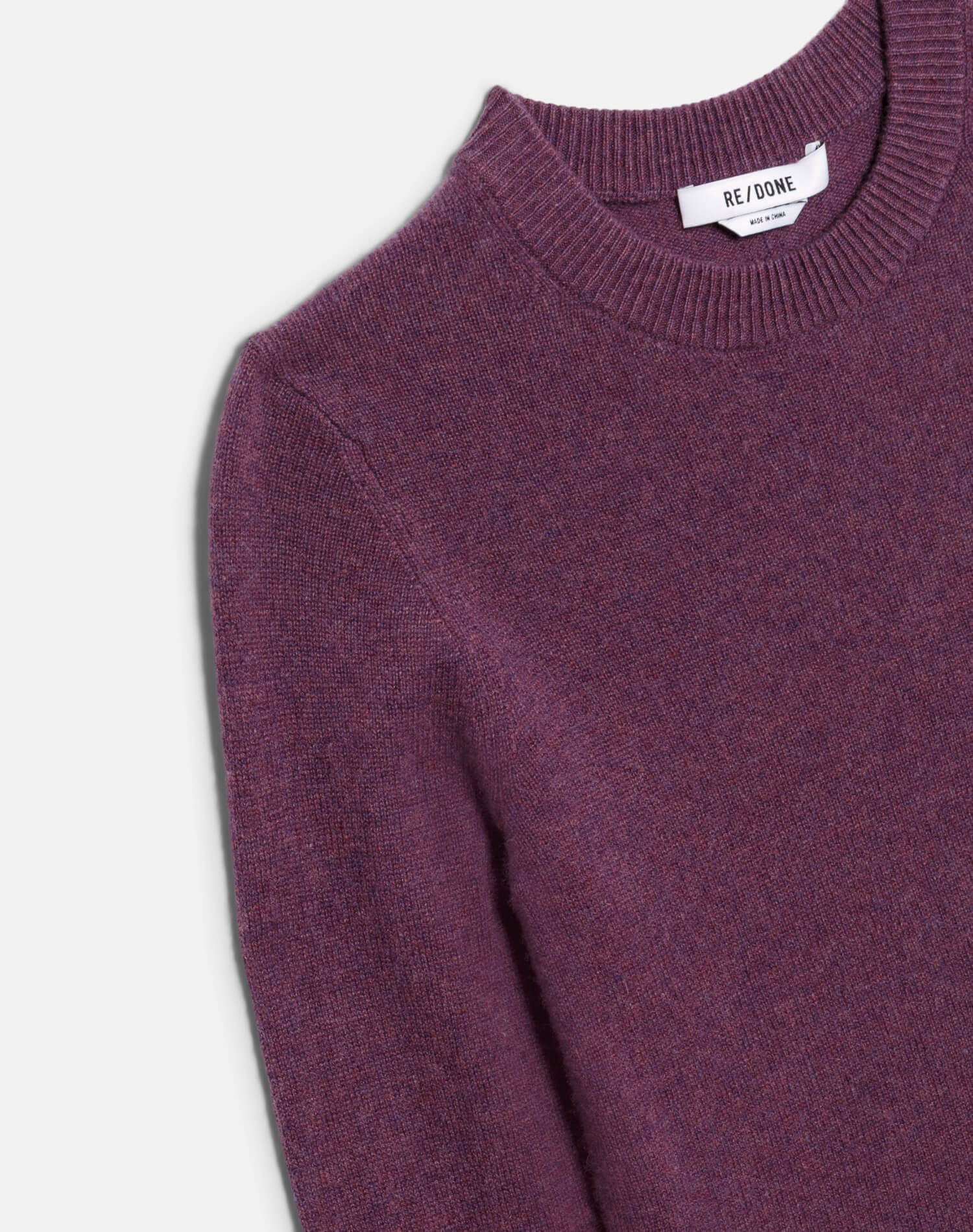 Cashmere Crewneck Pullover - Raisin