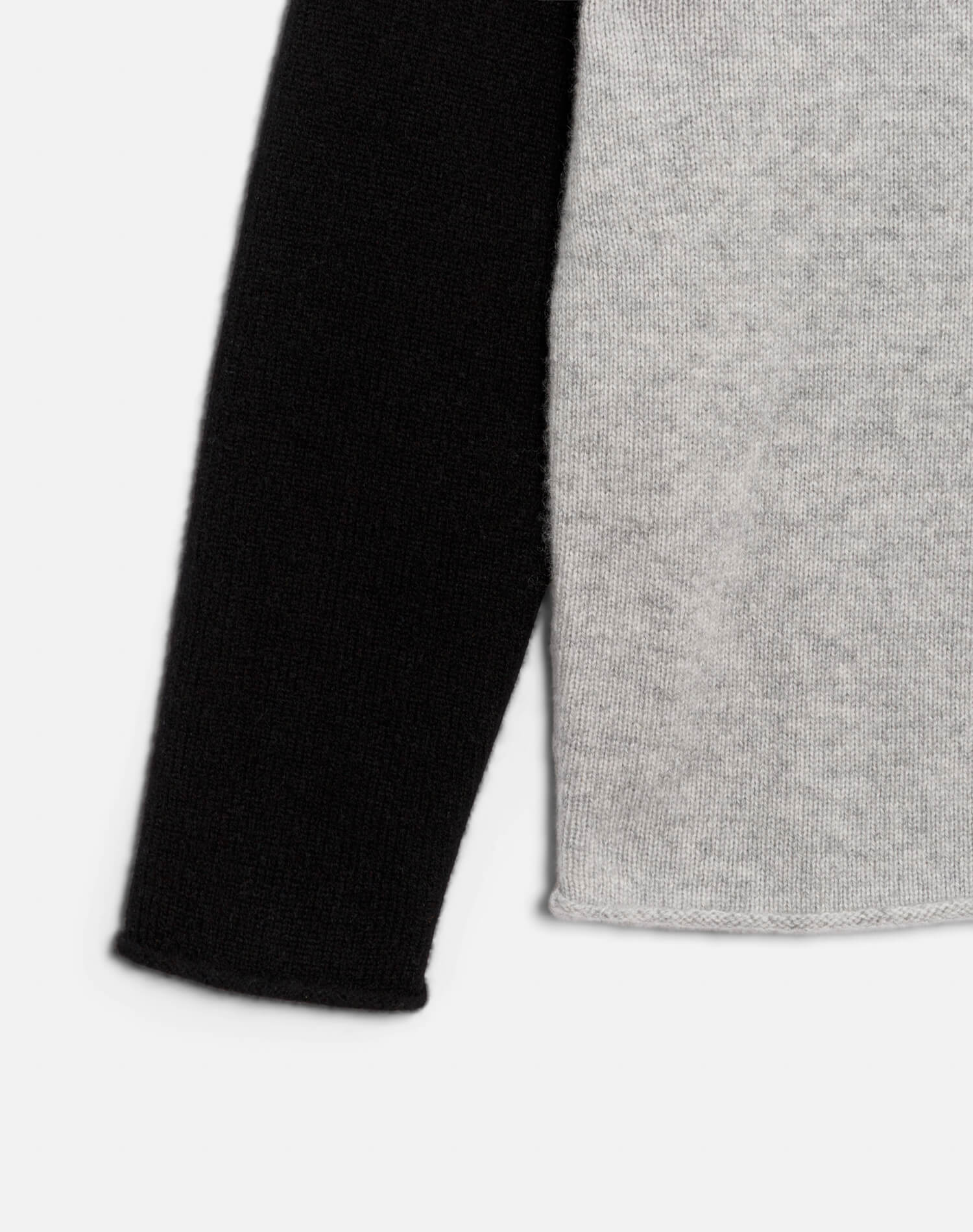 Shrunken Baseball Raglan - Light Heather Grey/Black