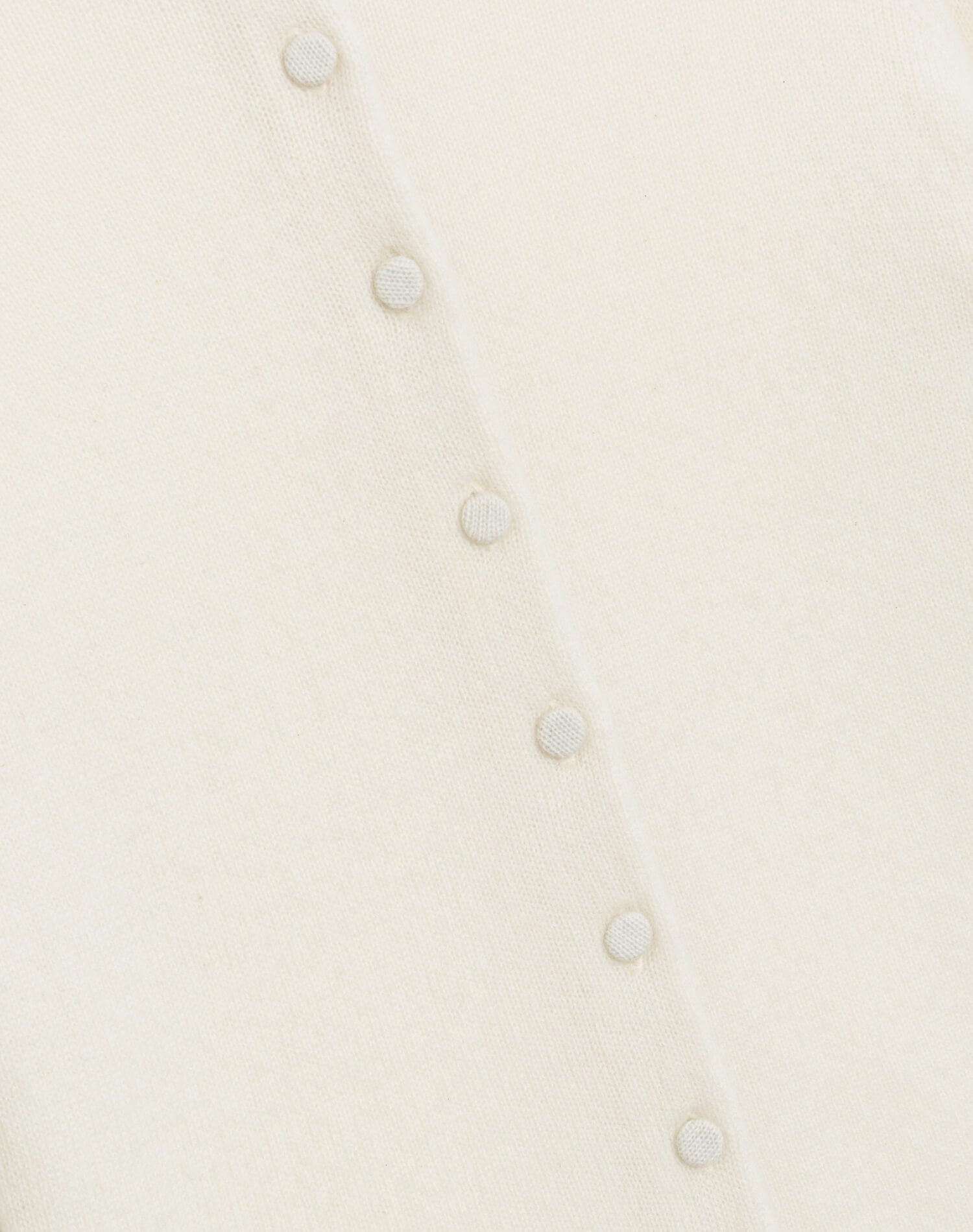 Cashmere Crewneck Cardigan - Ivory