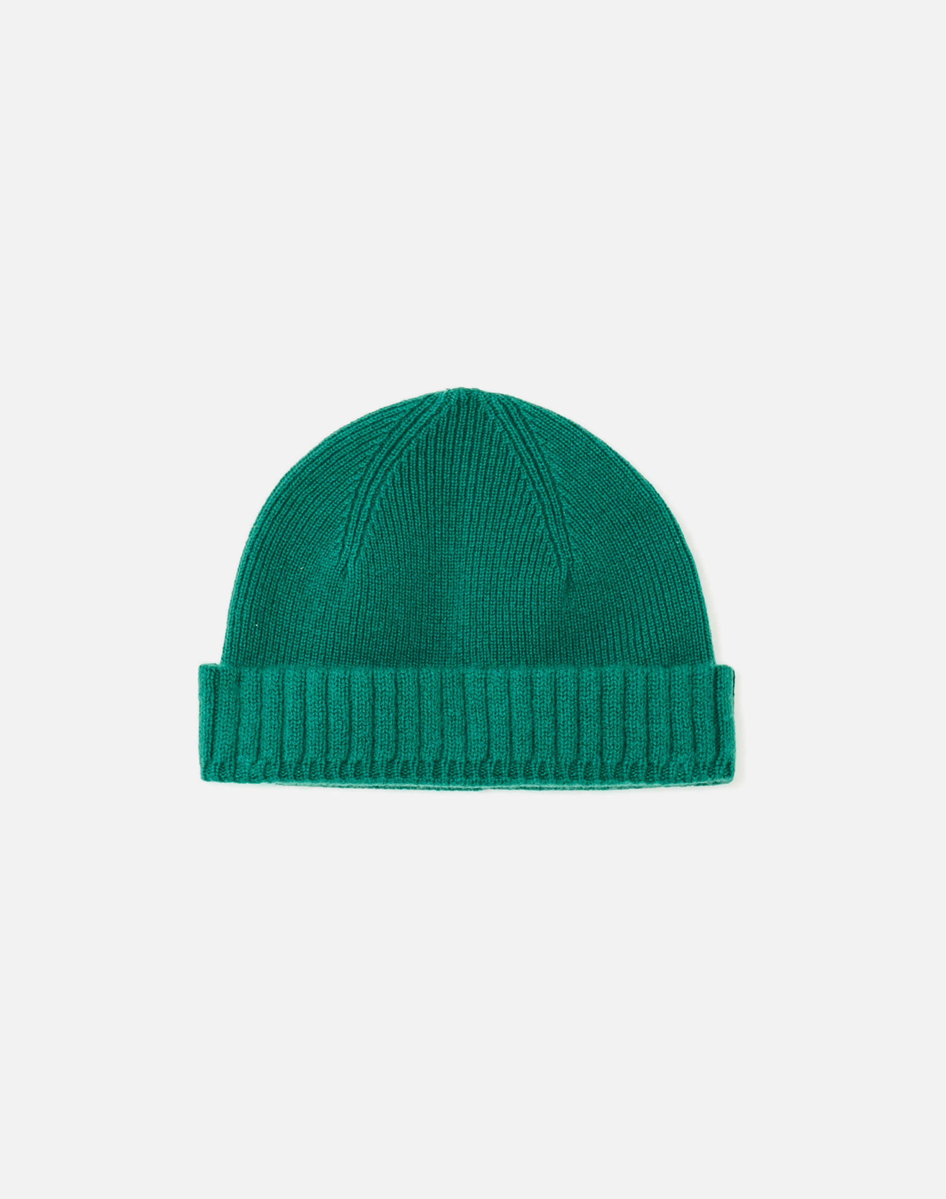 Cashmere Rib Beanie - Grass Green