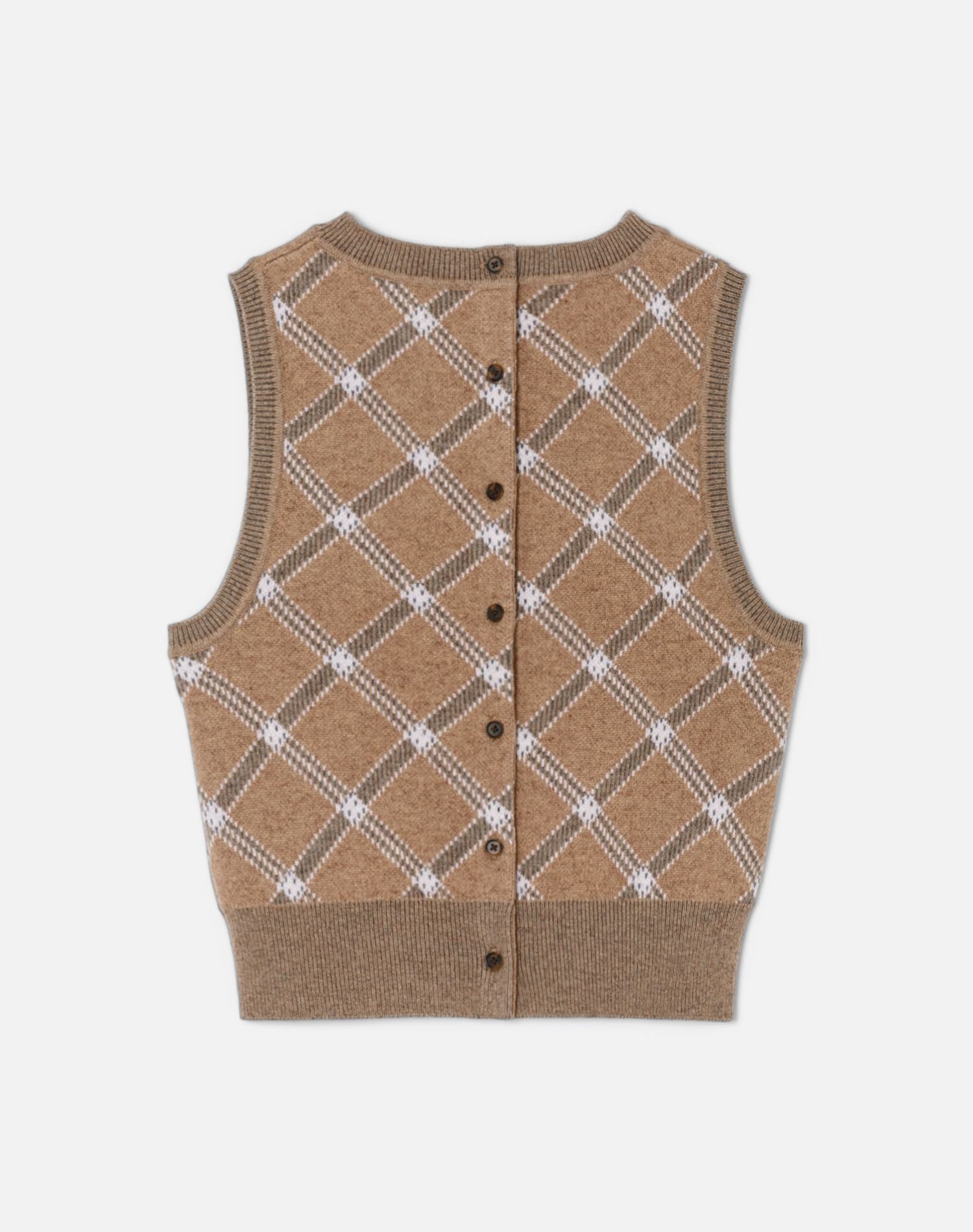 Pintuck Vest - Camel Combo