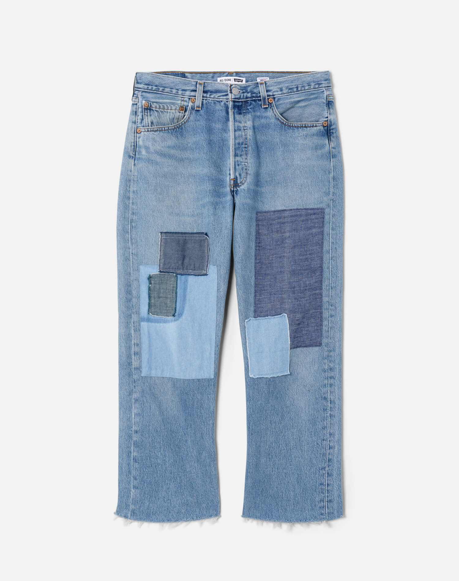 パンツ LEVI'S 502 Patchwork Denim Pants RE/DONE | Levi's Patchwork Boyfriend Jean