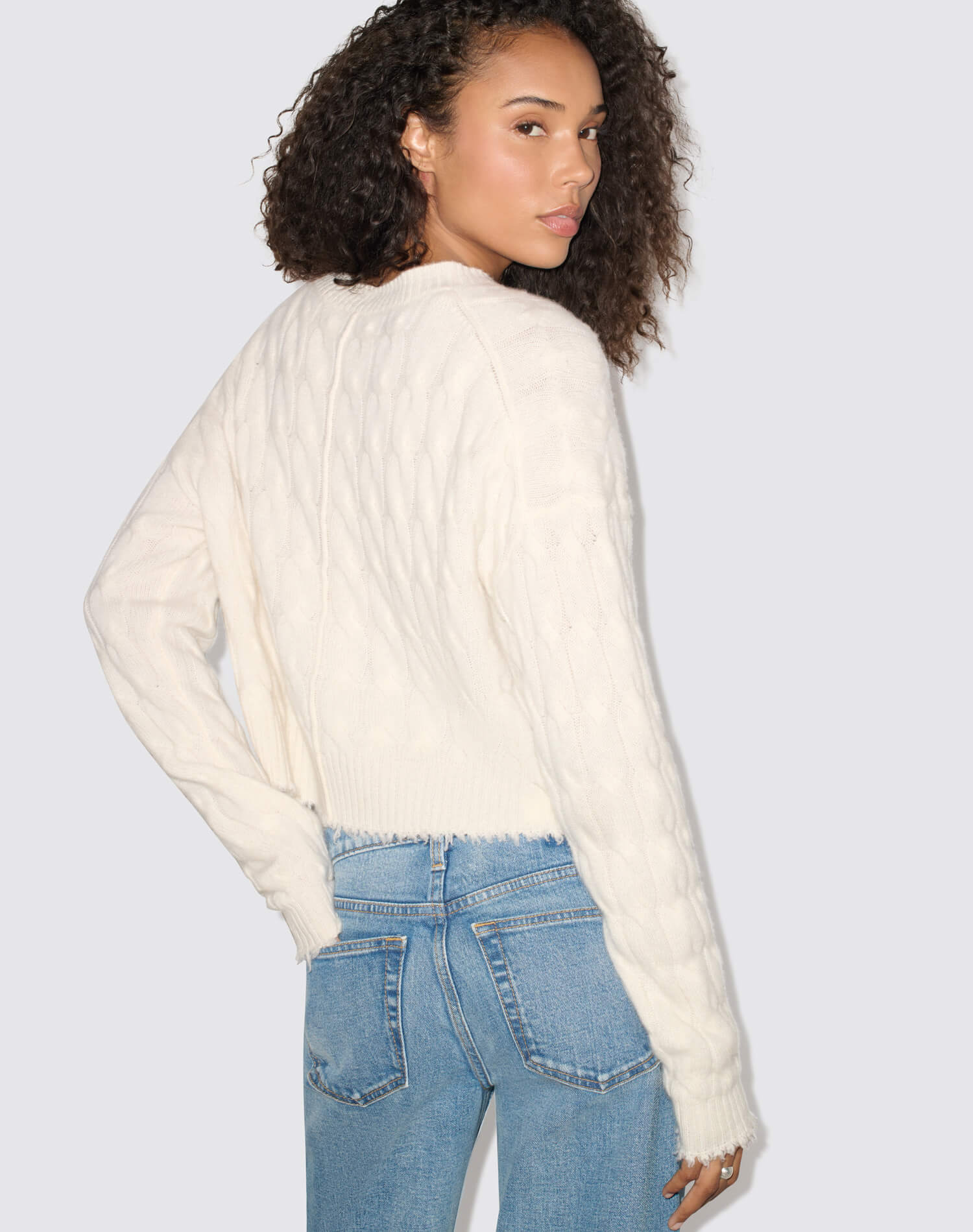 Row Cashmere Pullover - Moon