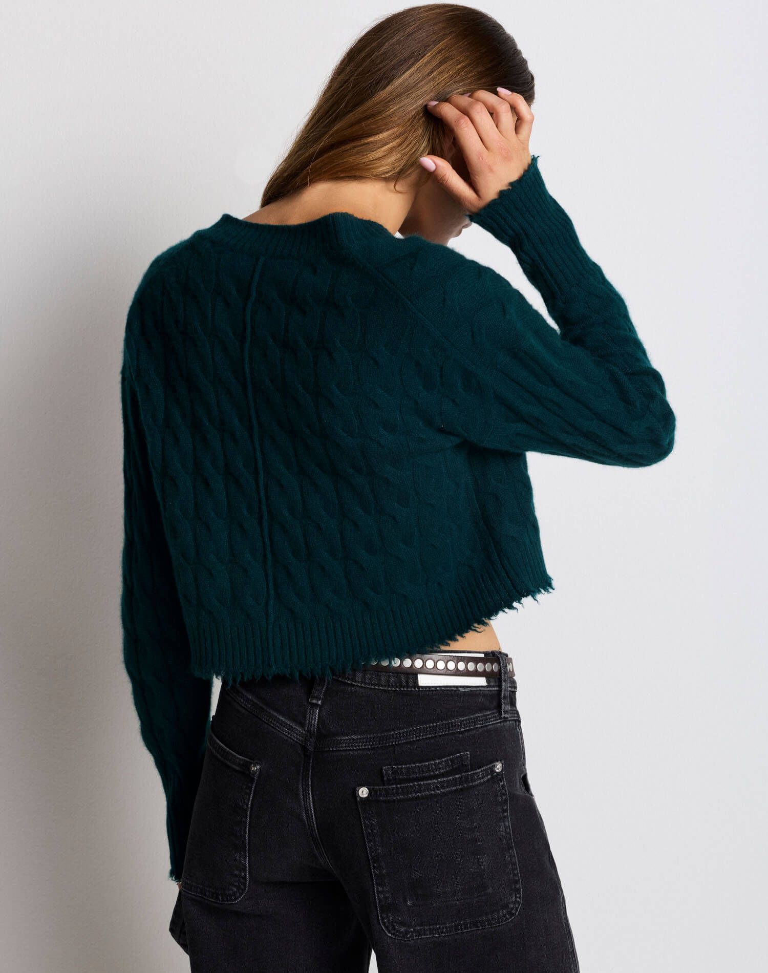 Zoe Cashmere V Neck - Mallard
