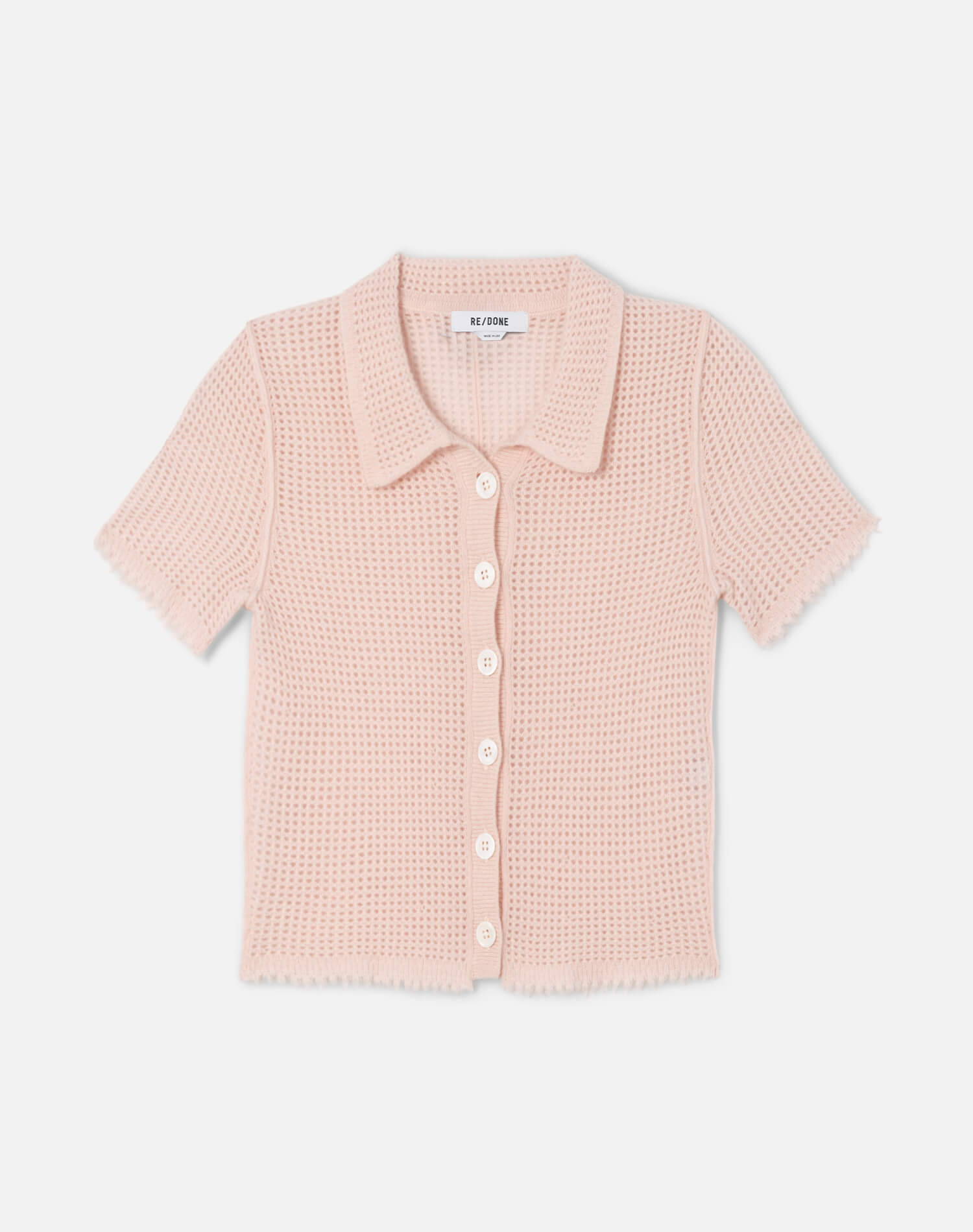 Amelia Cashmere Polo - Pink Salt