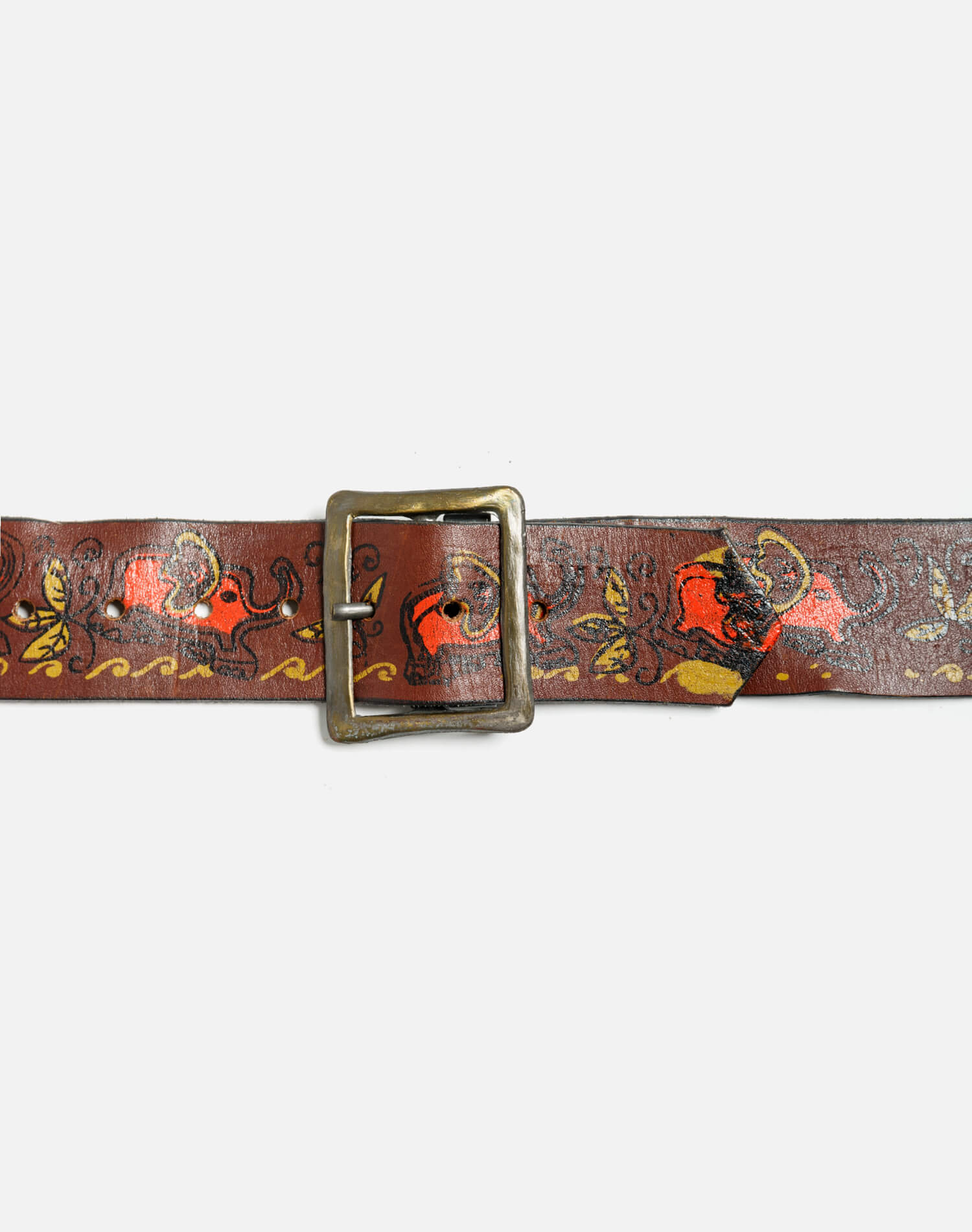 70s Painted Elephant Belt