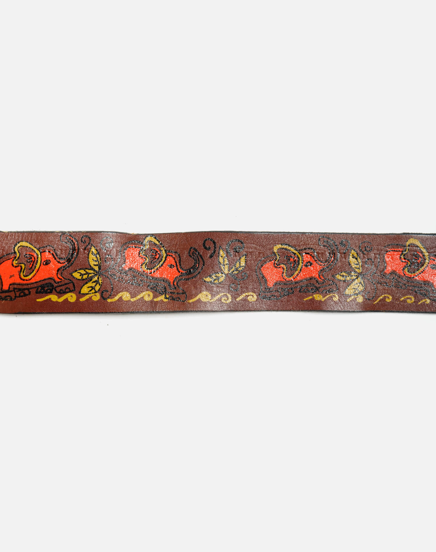 70s Painted Elephant Belt