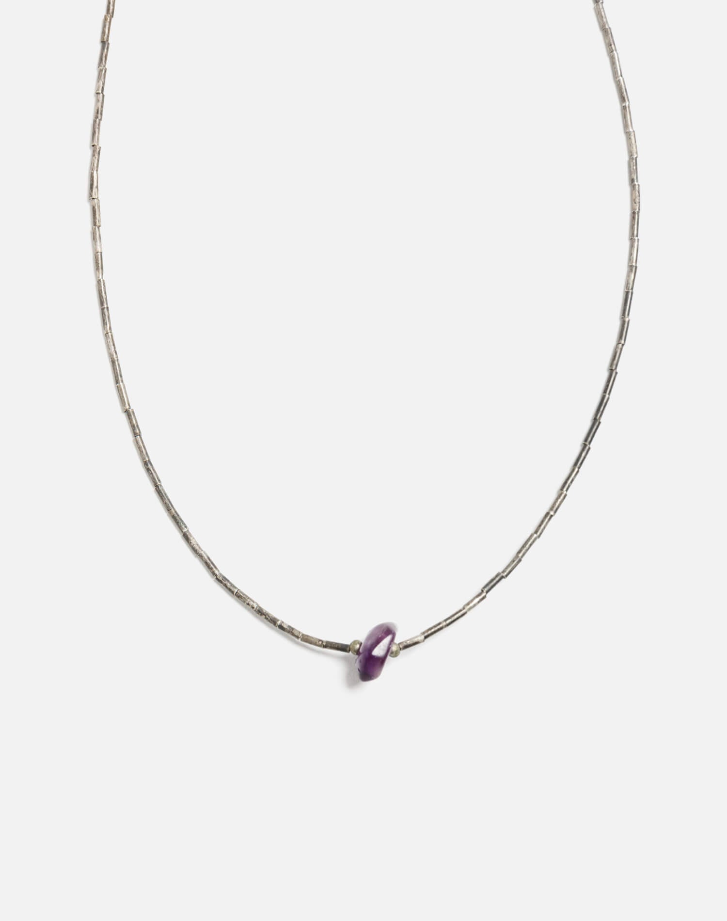 70s Sterling Amethyst Choker