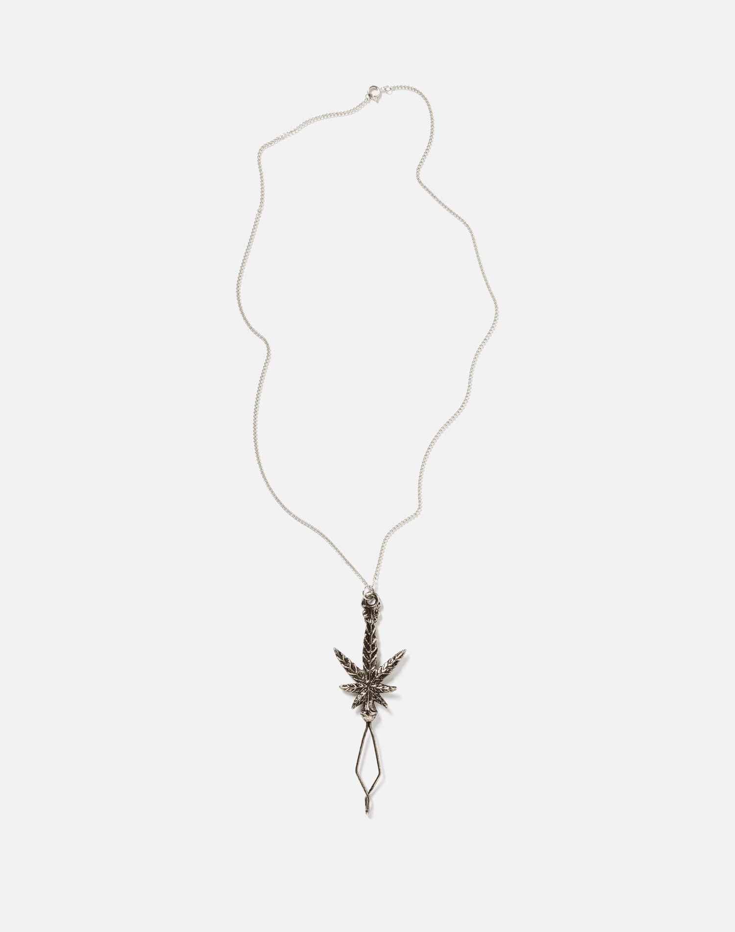 70s Weed Roach Clip On Necklace