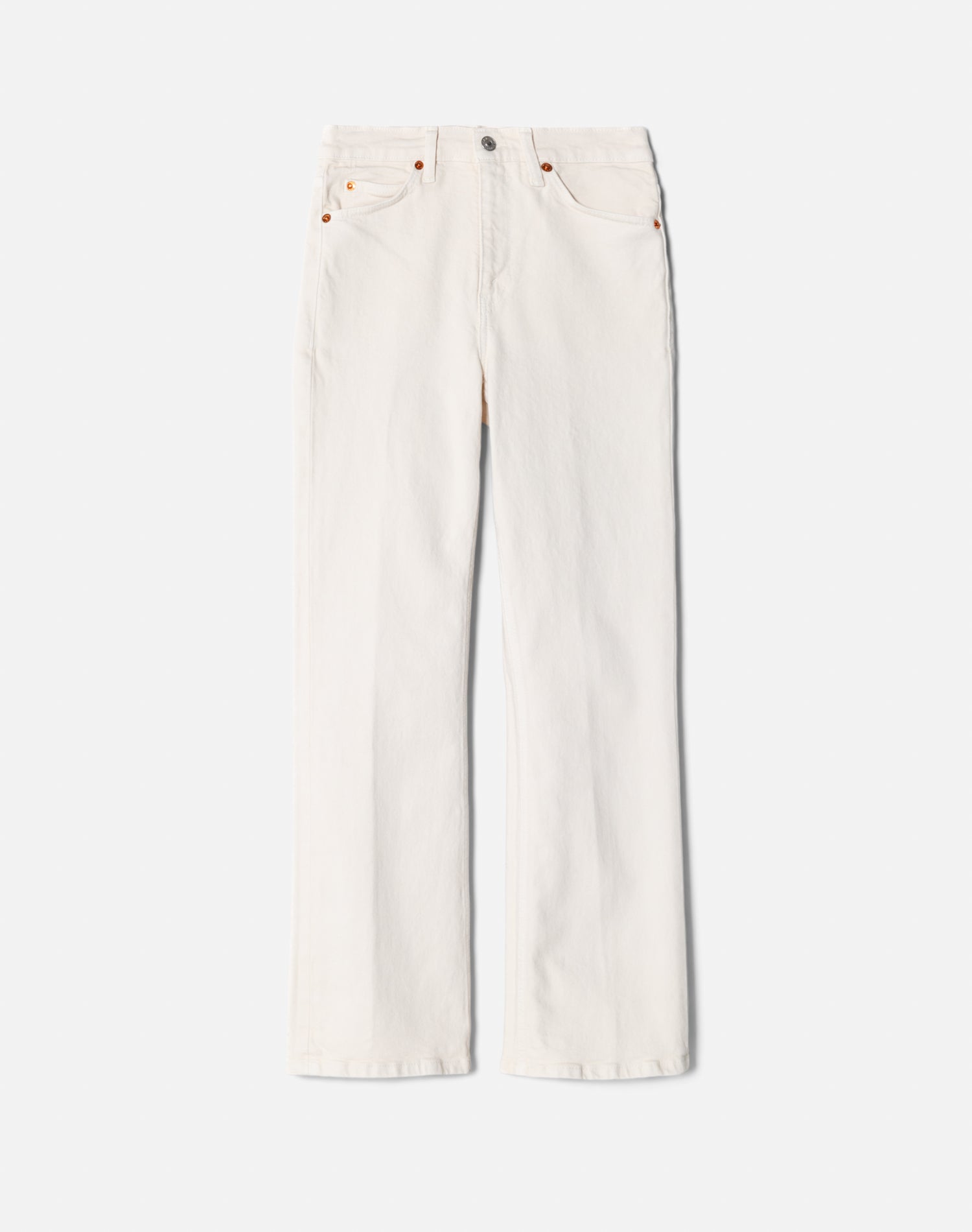 Comfort Stretch 70sCrop Boot - White