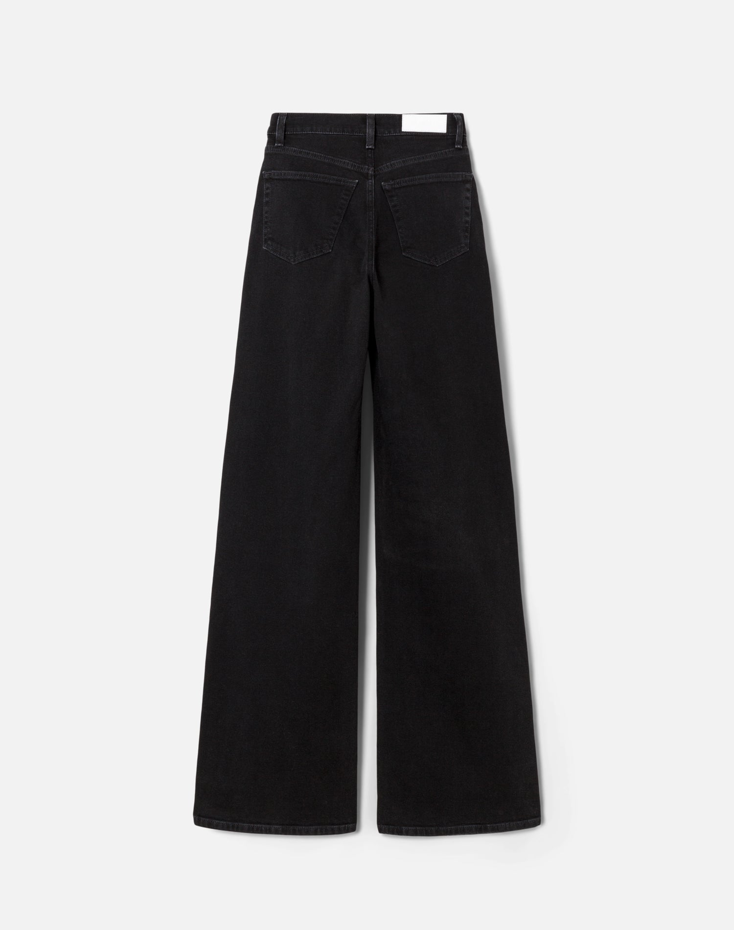 Comfort Stretch 70s Ultra High Rise Wide Leg - Black Stone