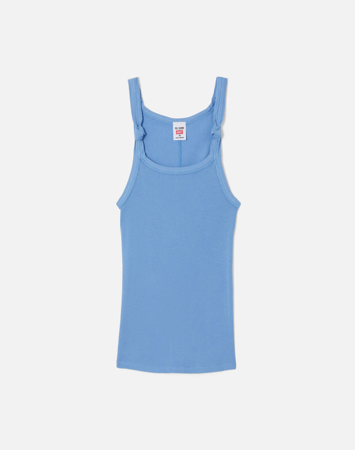 Knotted Ribbed Tank - Seaside