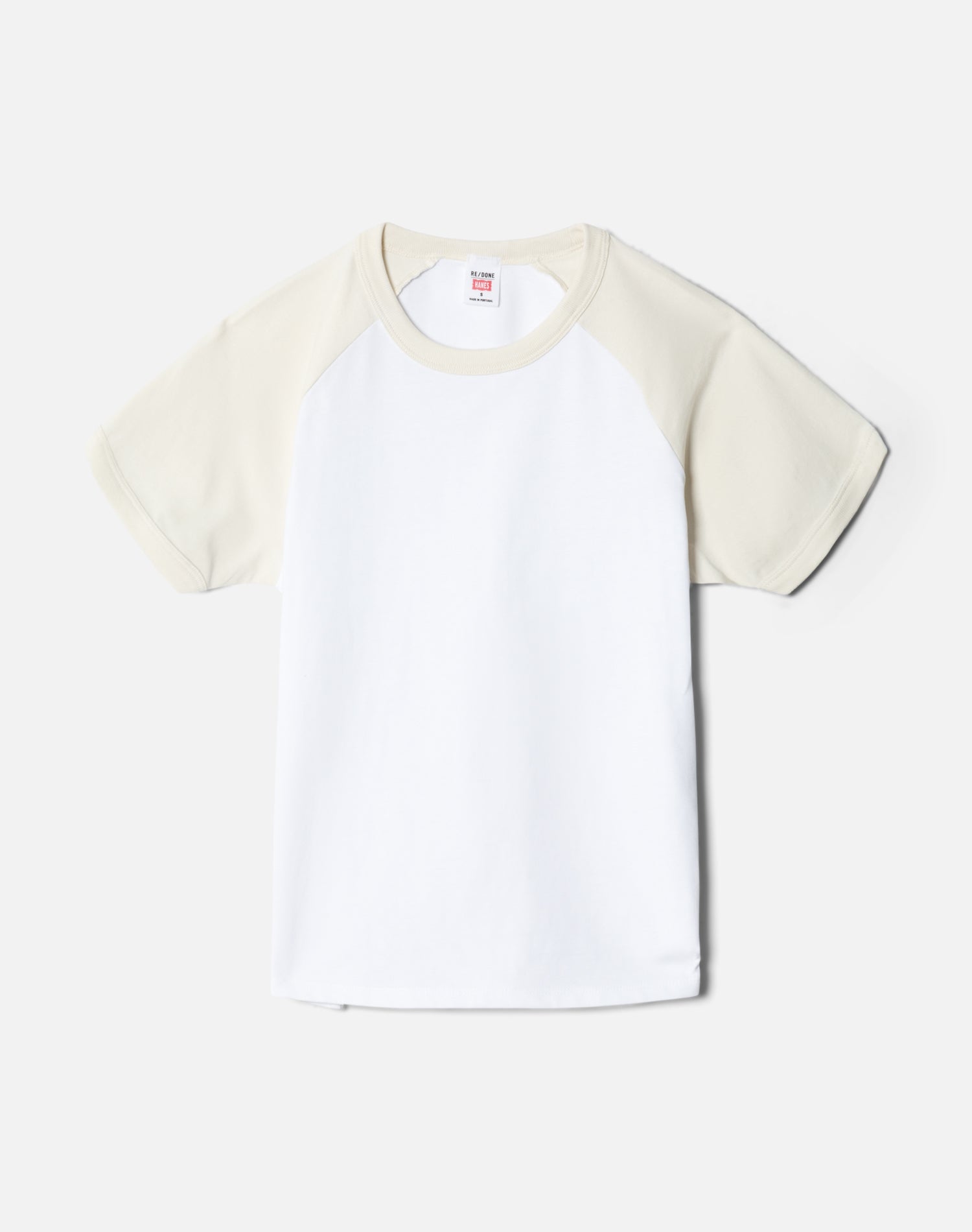 Hanes Raglan Baseball Tee - White Mix