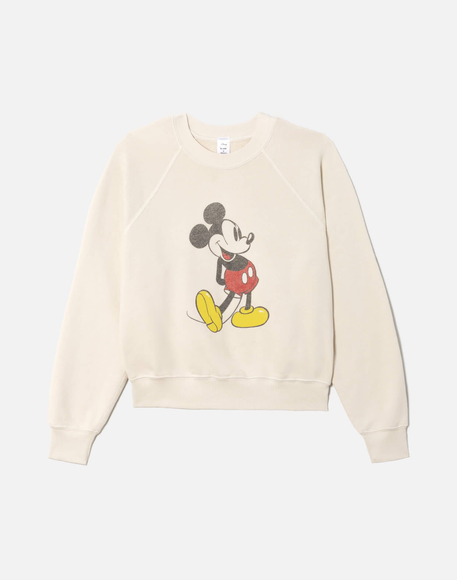 Classic "Mickey Mouse" Crewneck - Vintage White