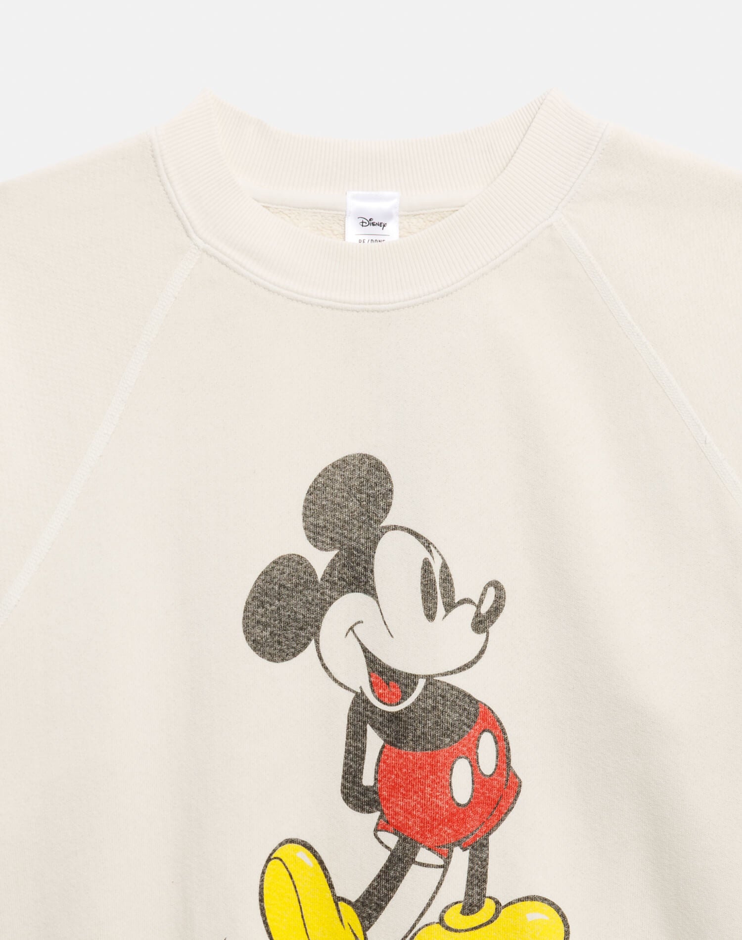 Classic "Mickey Mouse" Crewneck - Vintage White