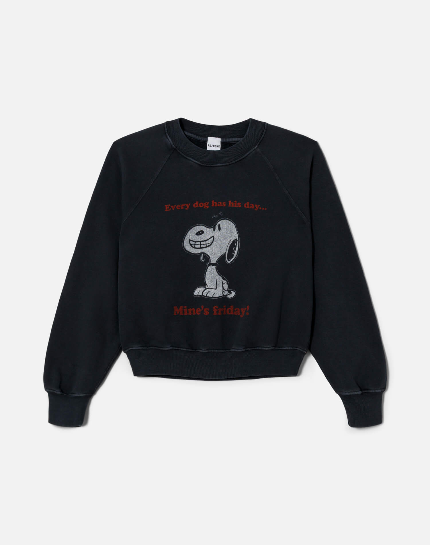 Classic Crewneck Snoop Fri - Washed Black