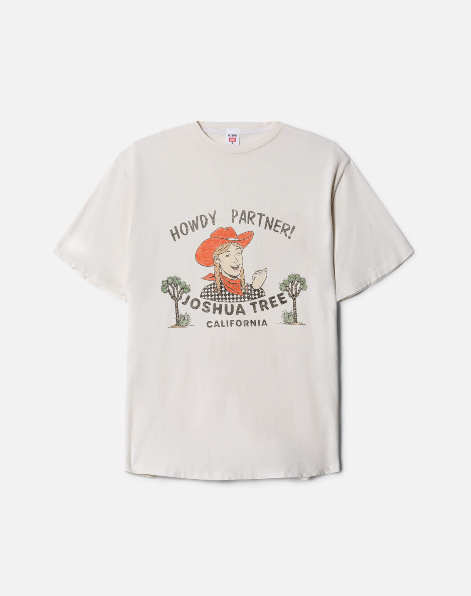 Boyfriend "Joshua Tree" Tee - Vintage White