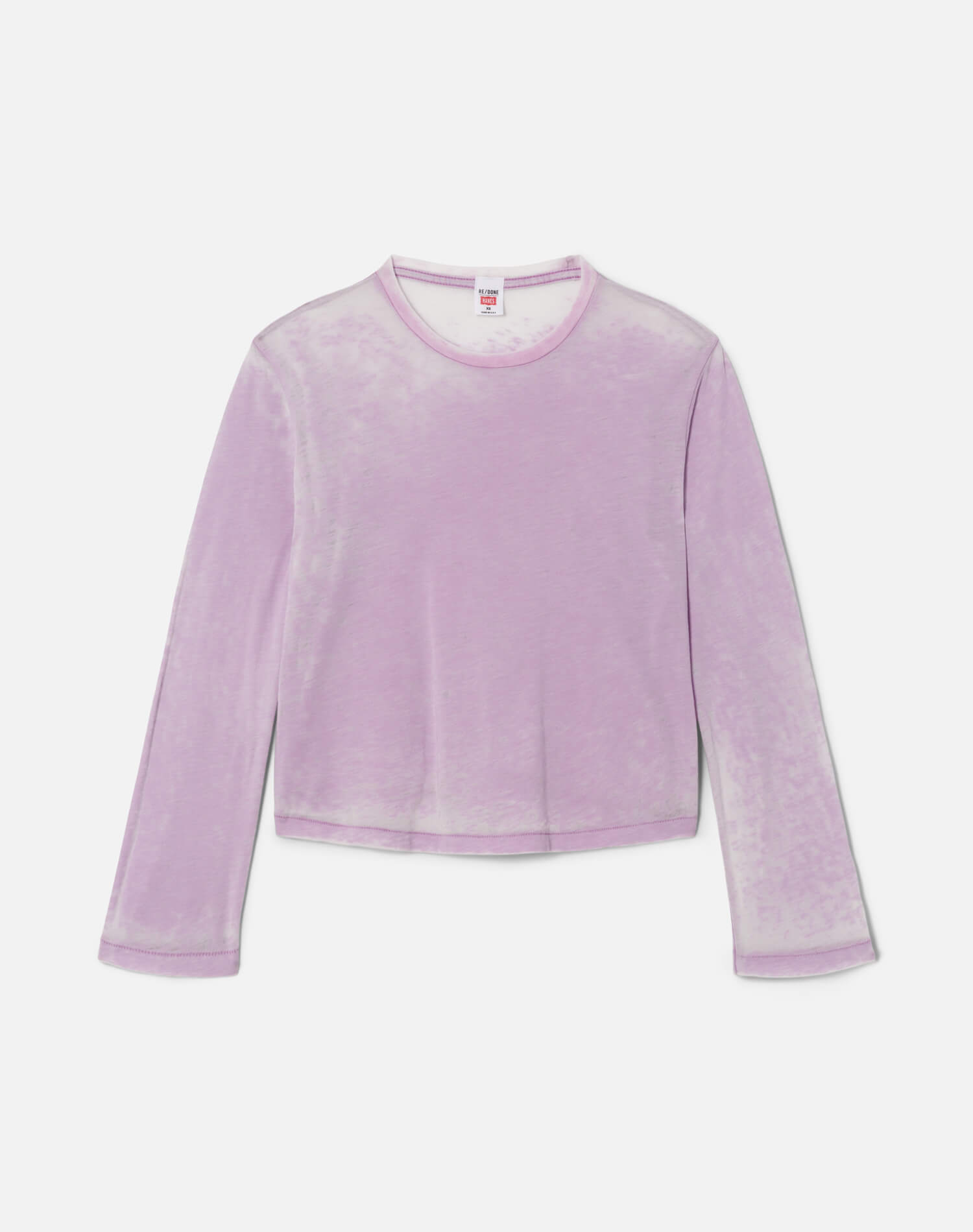 Hanes Long Sleeve Boxy Tee - Baby Violet