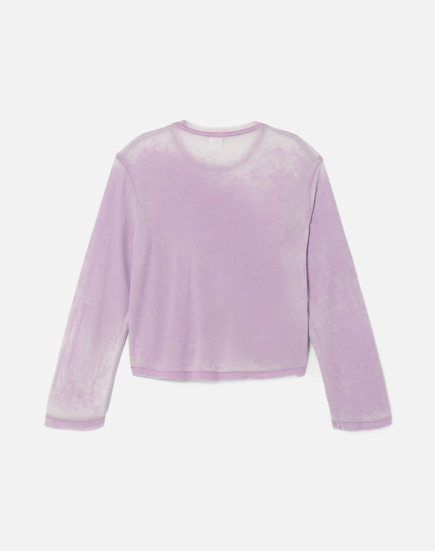 Hanes Long Sleeve Boxy Tee - Baby Violet