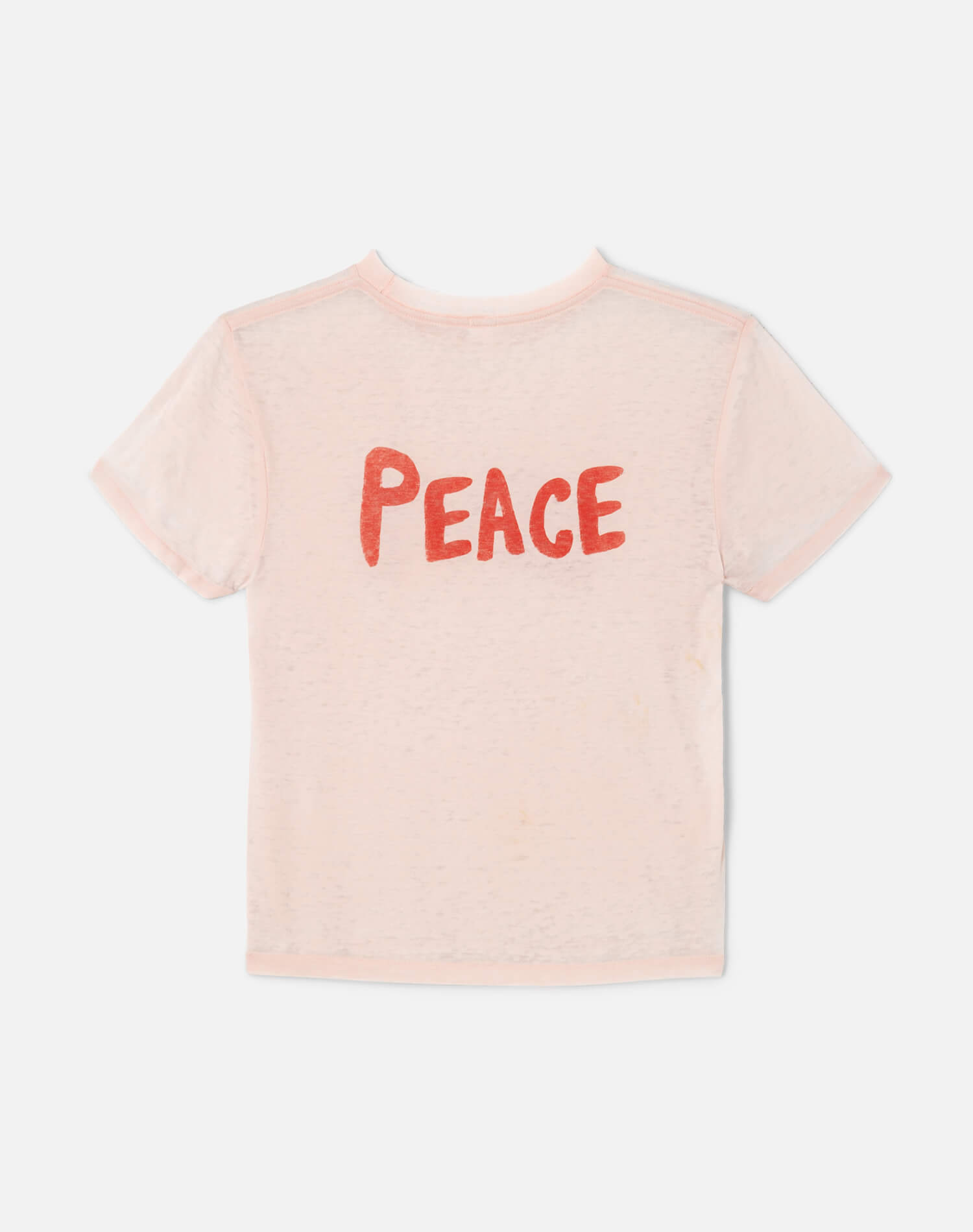Classic Tee Love And Peace - Pink Salt