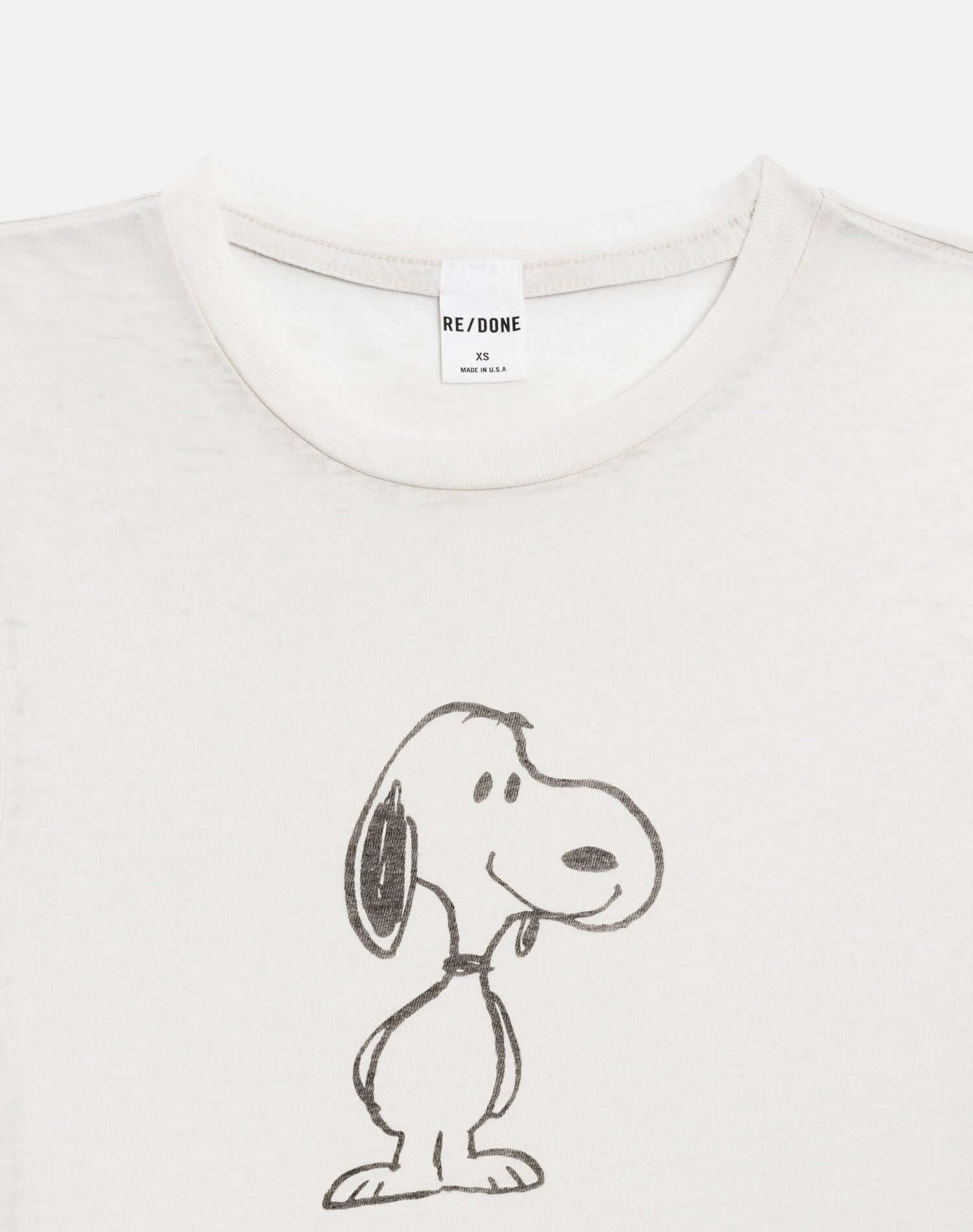 Tiny "Snoopy Smile" Tee - Vintage White